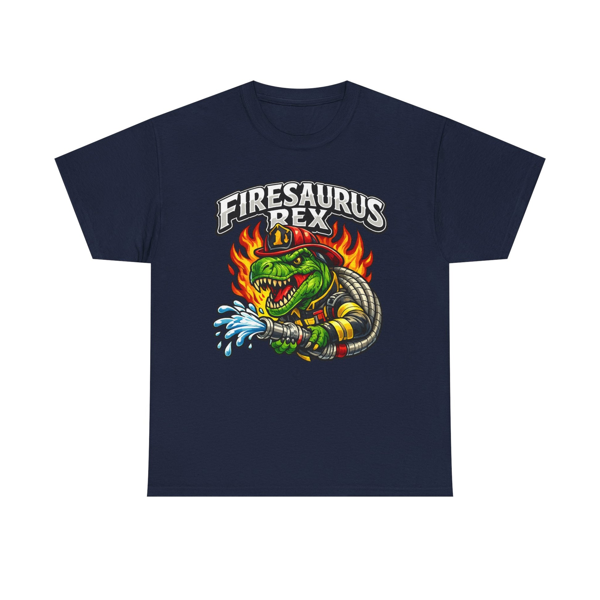 Firesaurus Rex T-Shirt — Funny Firefighter Dinosaur Tee