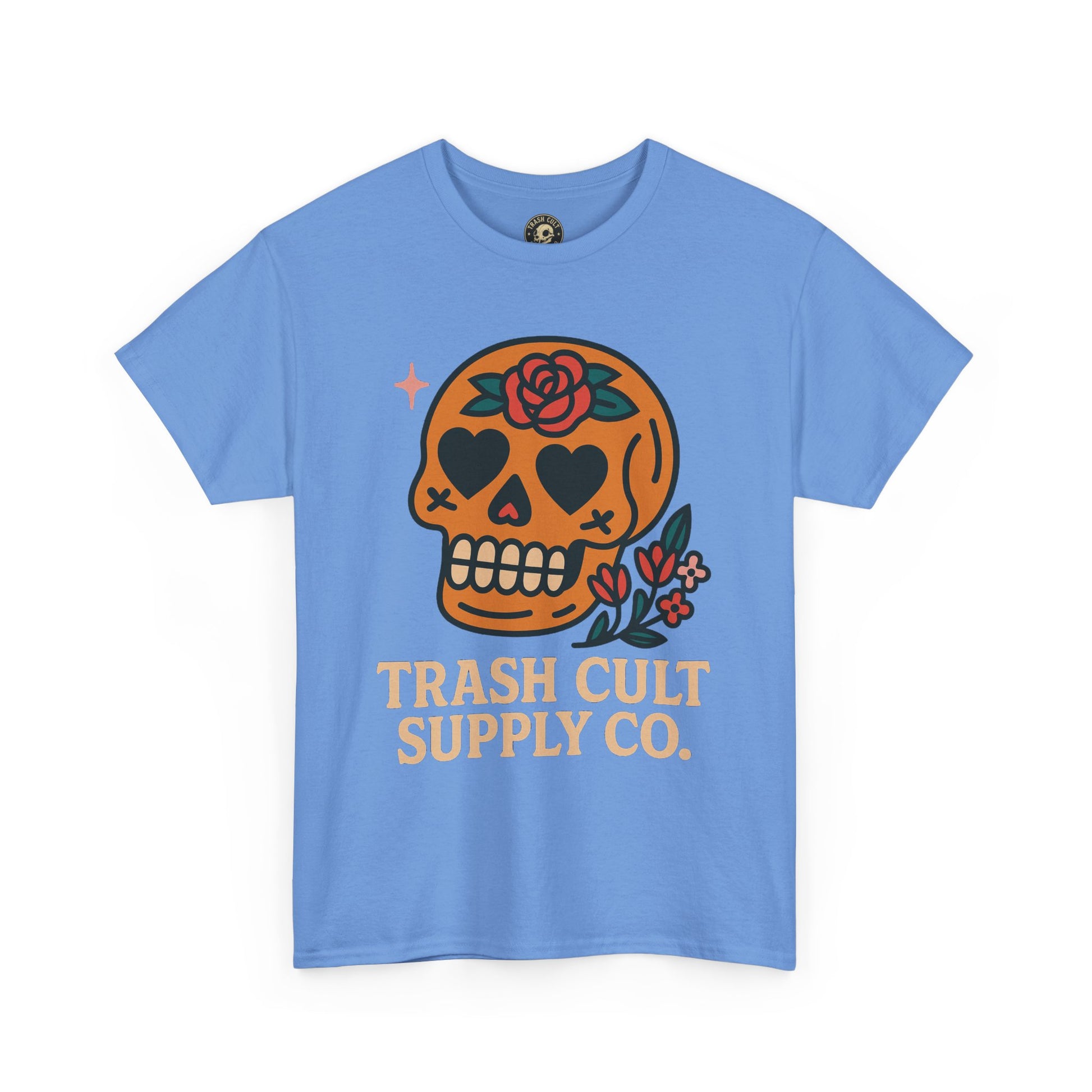Sugar Skull T-Shirt – Trash Cult Supply Co. – Gildan 5000 Heavy Cotton Tee