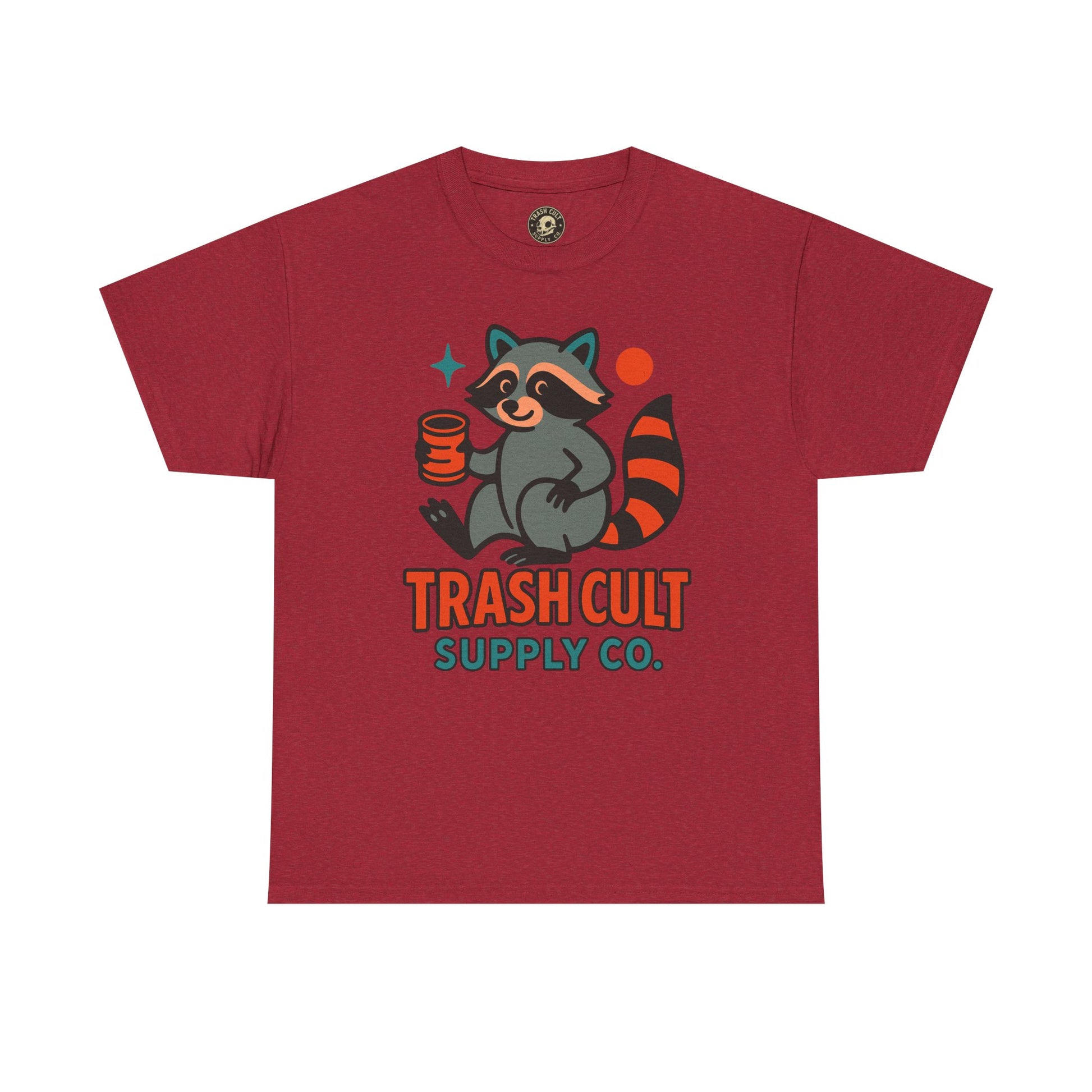 Trash Cult Supply Co. Unisex Heavy Cotton Tee, Eco-Friendly Tee, Gift for Raccoon Lovers, Cute Graphic T-Shirt, Trendy Streetwear, [...]