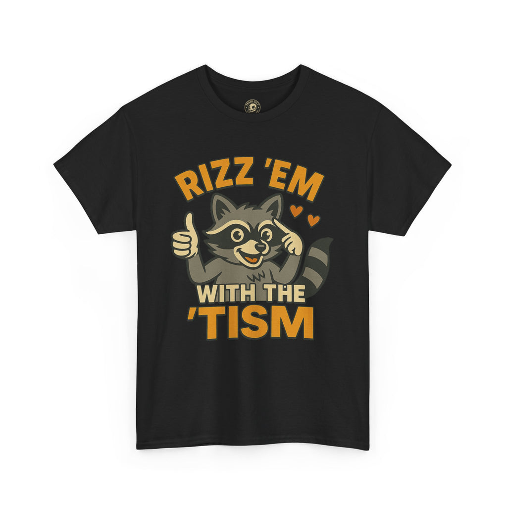 Rizz ’Em With the ’Tism T-Shirt – Funny Neurodivergent Graphic Tee for Bold Personalities
