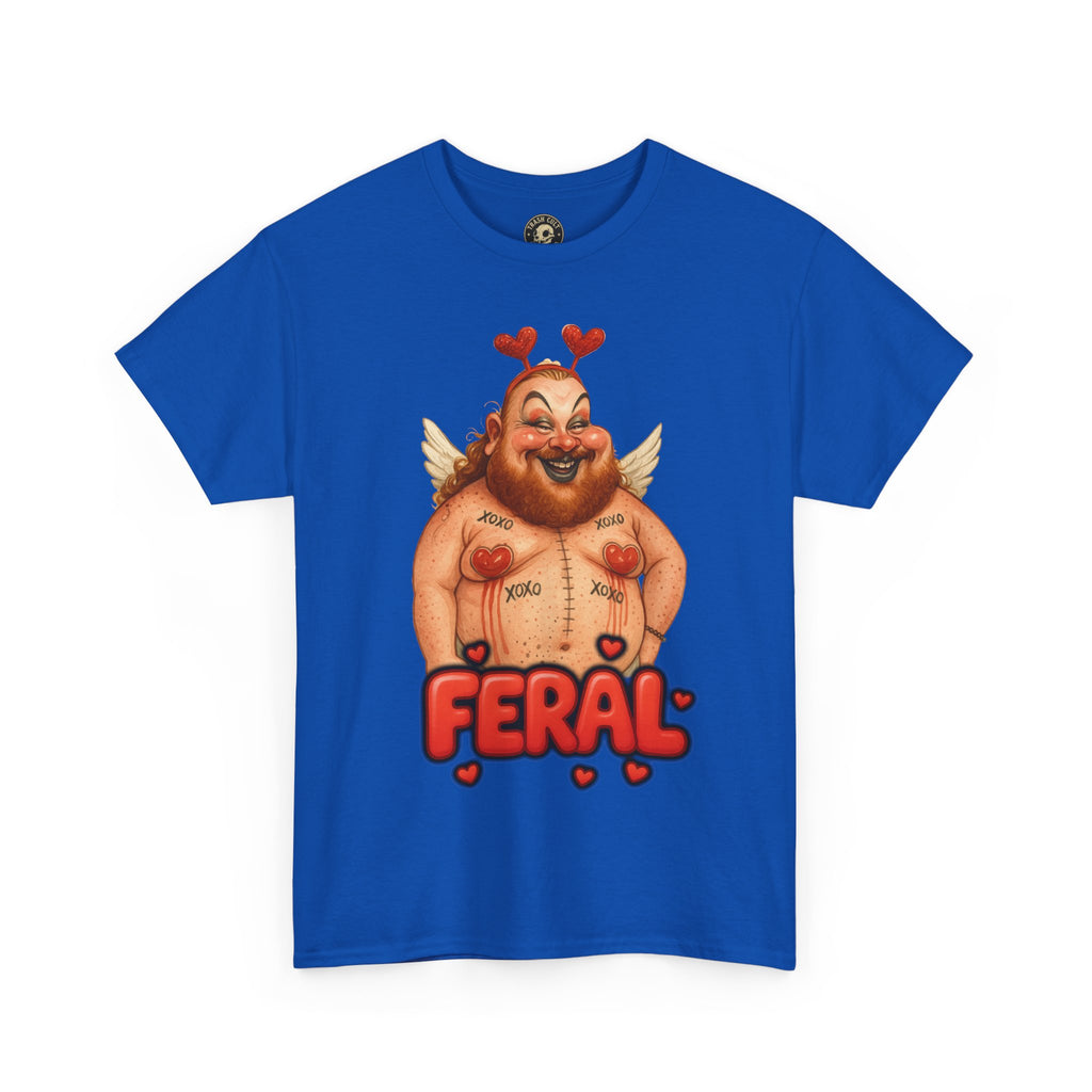 Feral Cupid Macabre Valentine Shirt | Fun Graphic Shirt, Quirky Gift, Casual Wear, Valentine's Apparel, Trendy Statement Top