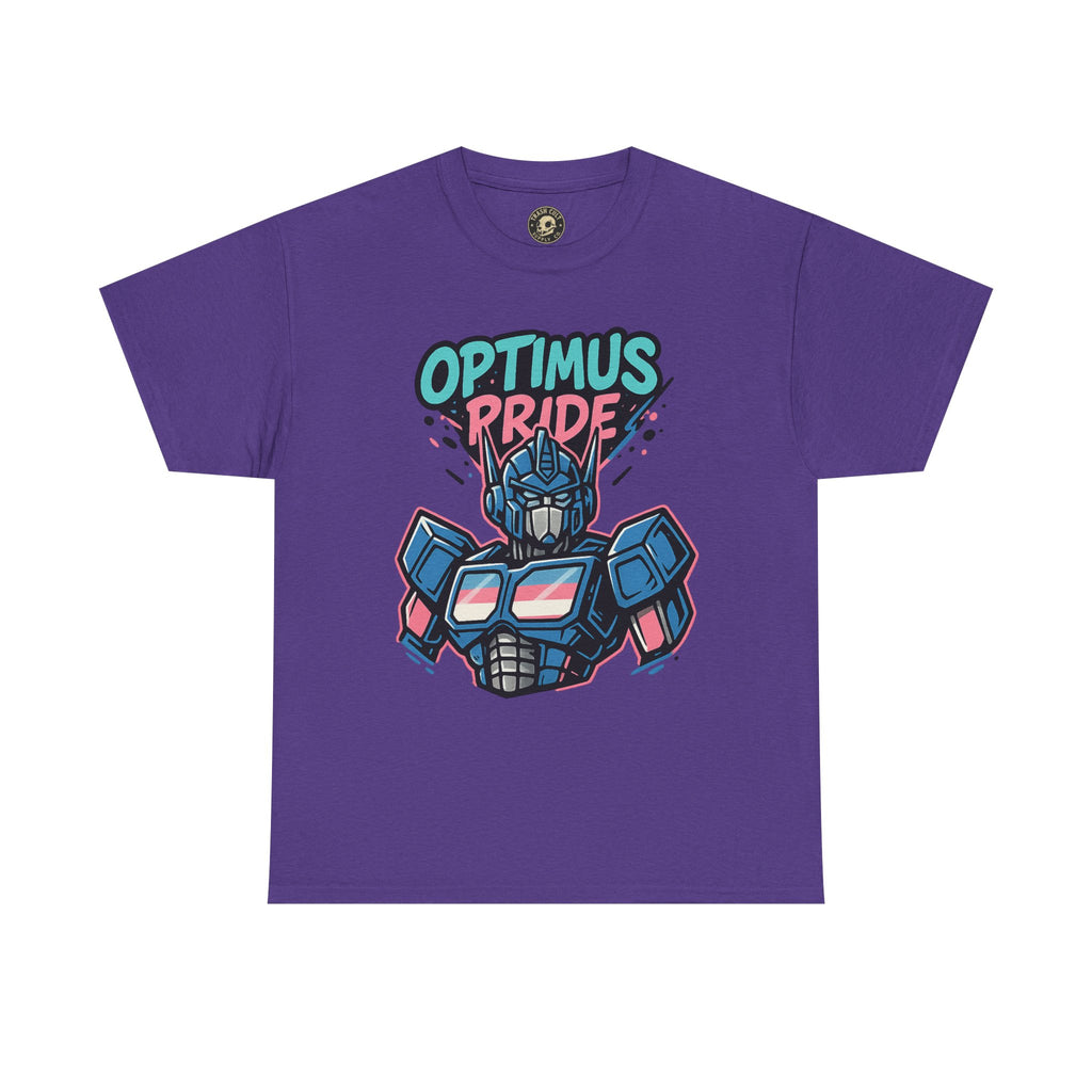 Optimus Pride T-Shirt – Trans Pride Robot Graphic Tee | Gildan 5000 Unisex Shirt