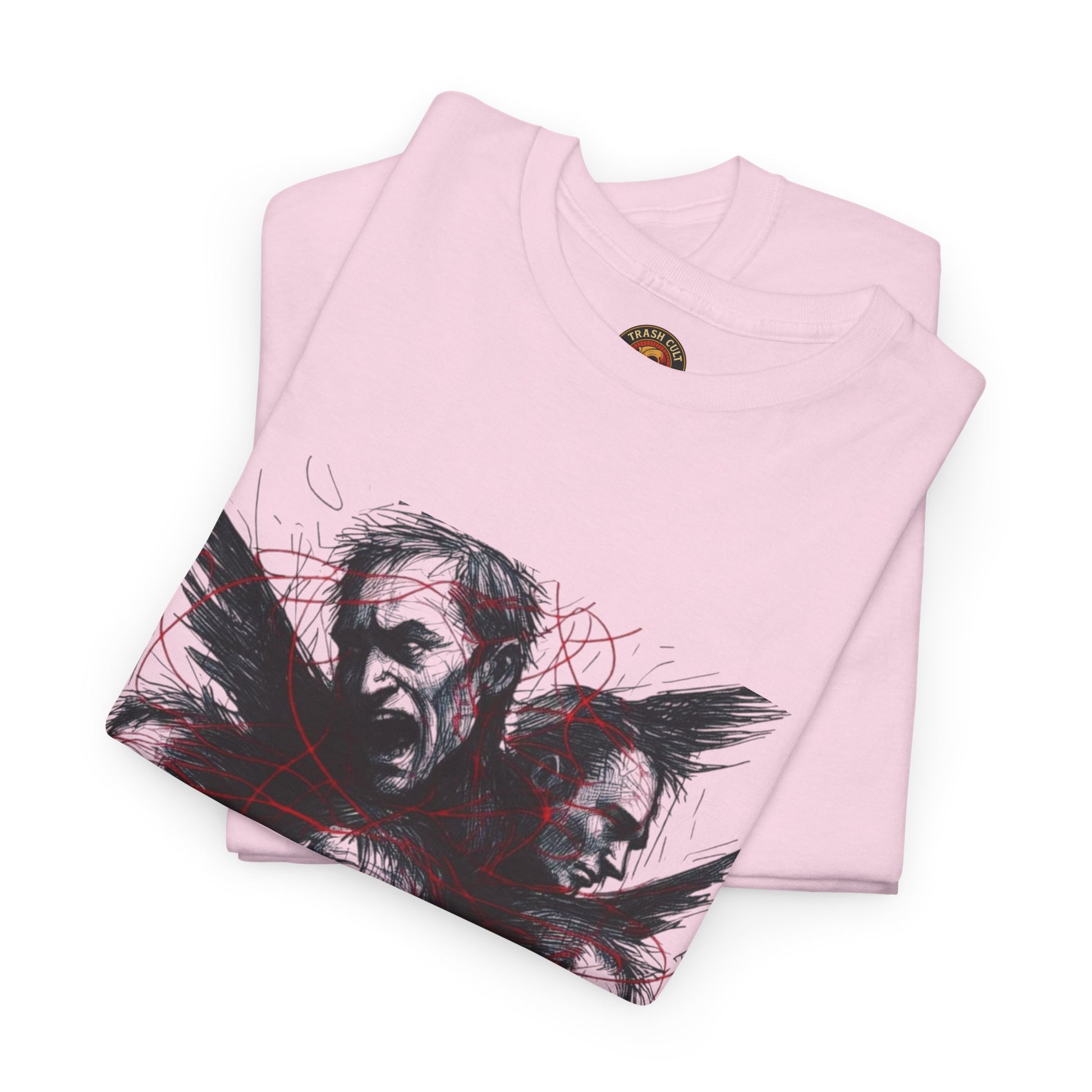 Xian Allen x Trash Cult Shirt – “Loud Inside My Head” | Dark Illustrative Art Tee