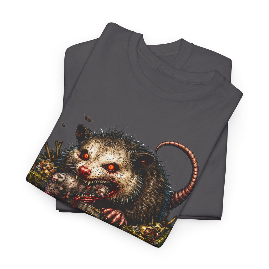 Opossum Trash Cult Tee — Vintage Grunge Wildlife Graphic T-Shirt