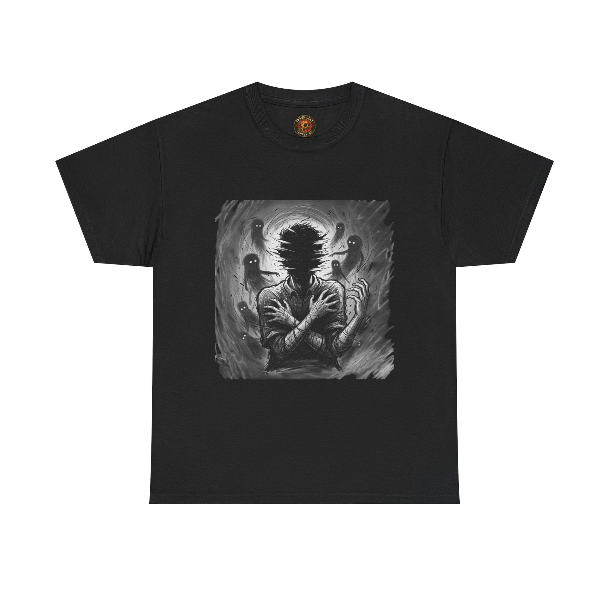Xian Allen x Trash Cult Shirt – “Don’t Let Them In” | Ghost Spiral Emotional Horror Tee