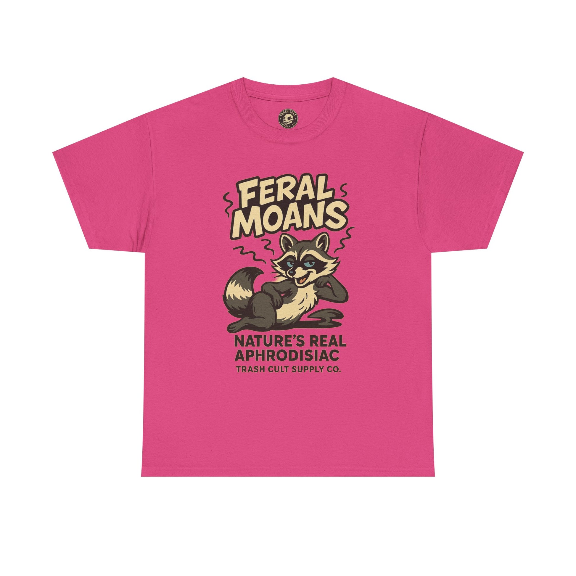 Feral Moans Unisex Heavy Cotton Tee, Funny Graphic Tee, Animal Lover Shirt, Casual Wear, Gift for Nature Enthusiasts