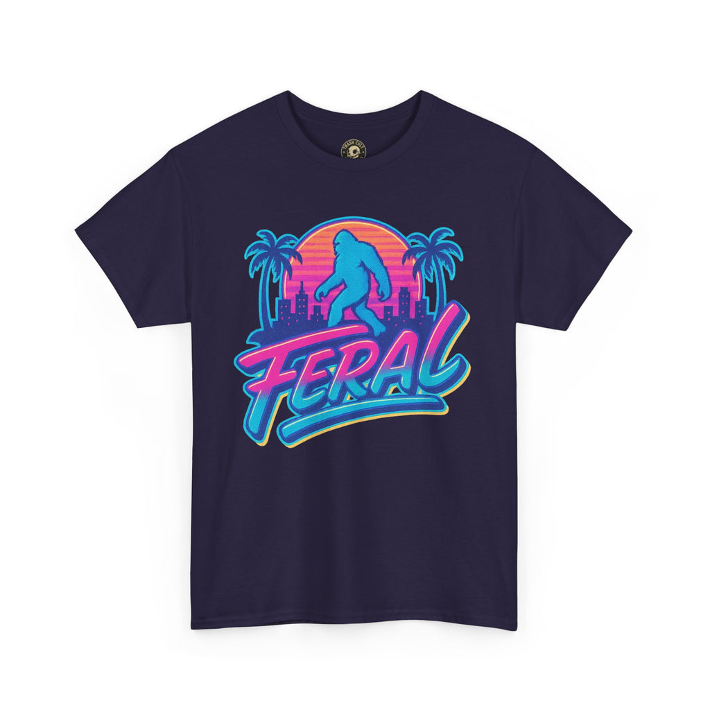 Retro Feral Bigfoot Tee – Tropical Chaos Meets Cryptid Cool