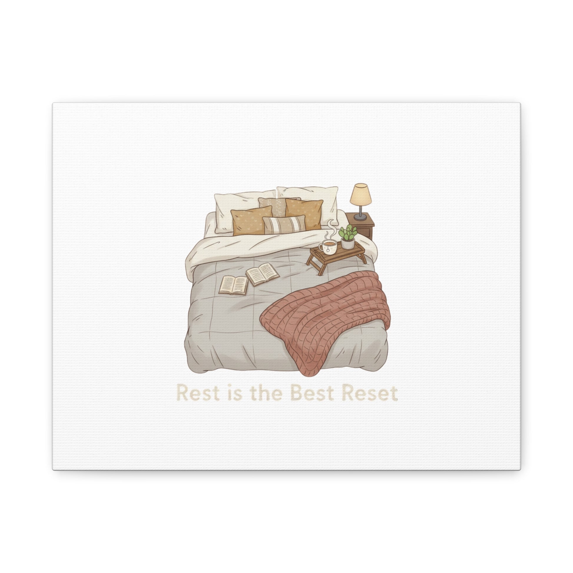 Rest is the Best Reset Canvas | sleepy humor, restful vibes