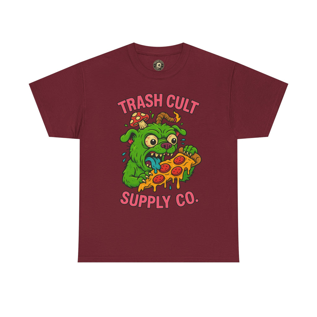 Feral Pizza Monster Shirt – Trash Cult Supply Co | Gildan 5000 Graphic Tee