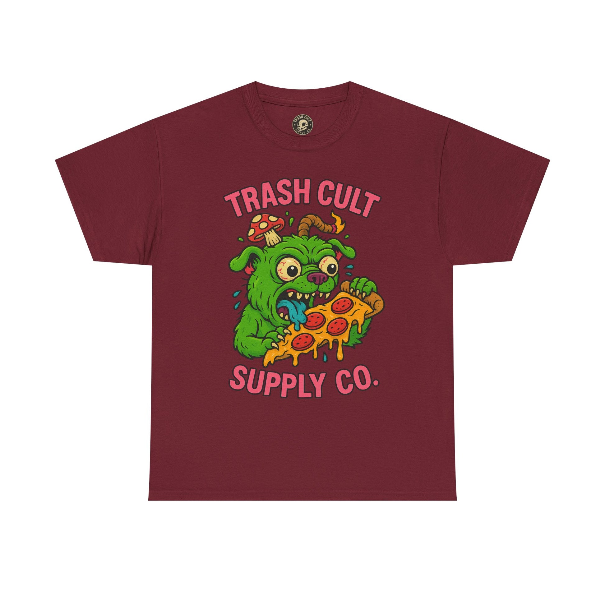 Feral Pizza Monster Shirt – Trash Cult Supply Co | Gildan 5000 Graphic Tee