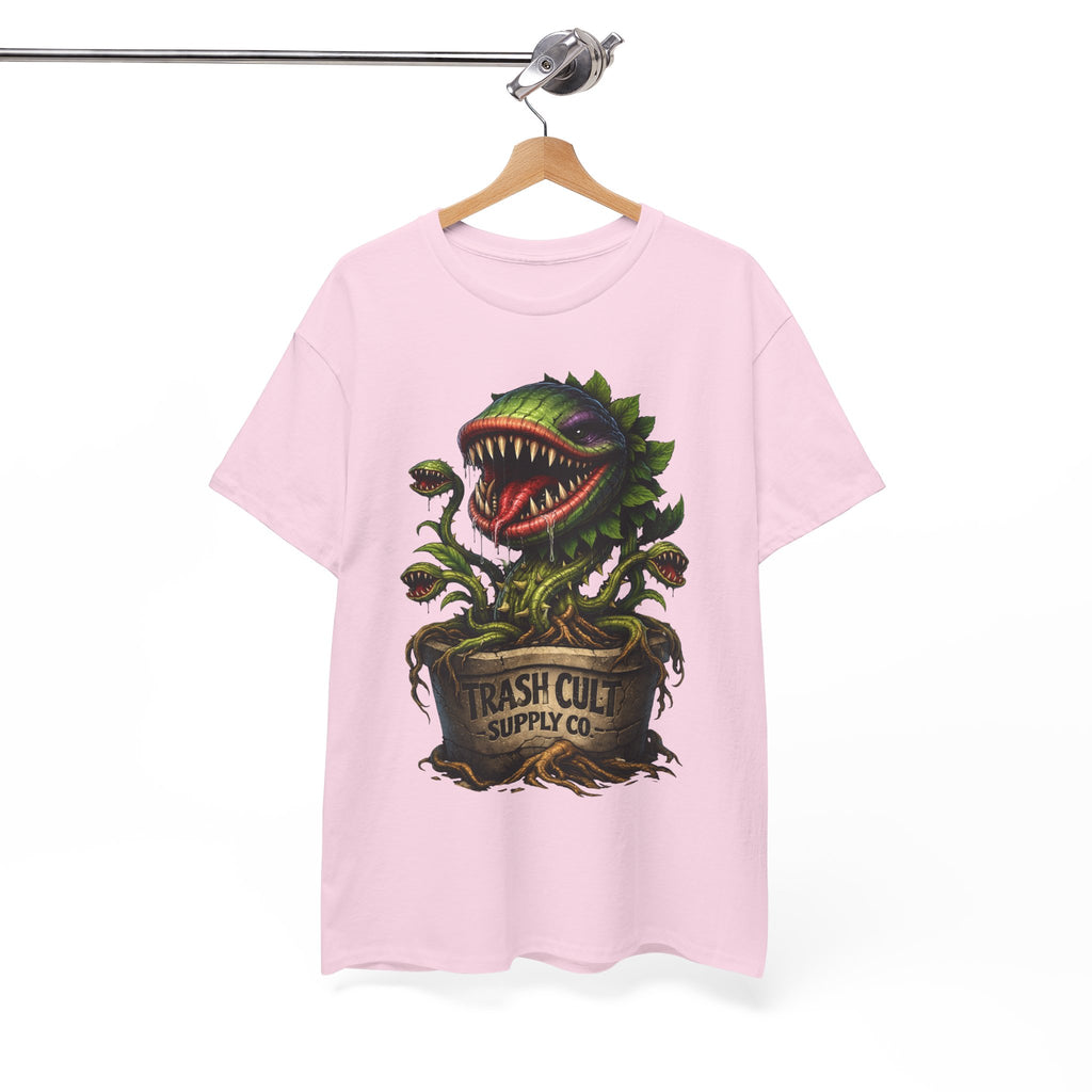 Carnivorous Plant Graphic Tee — "Trash Cult Supply Co." Potted Monster Shirt