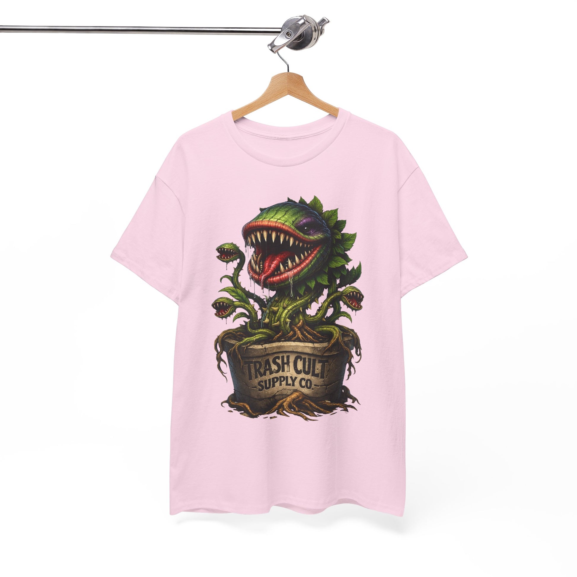 Carnivorous Plant Graphic Tee — "Trash Cult Supply Co." Potted Monster Shirt