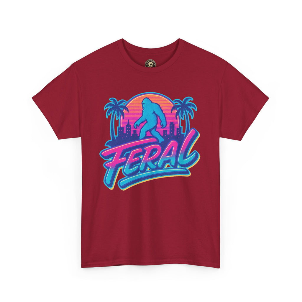 Retro Feral Bigfoot Tee – Tropical Chaos Meets Cryptid Cool
