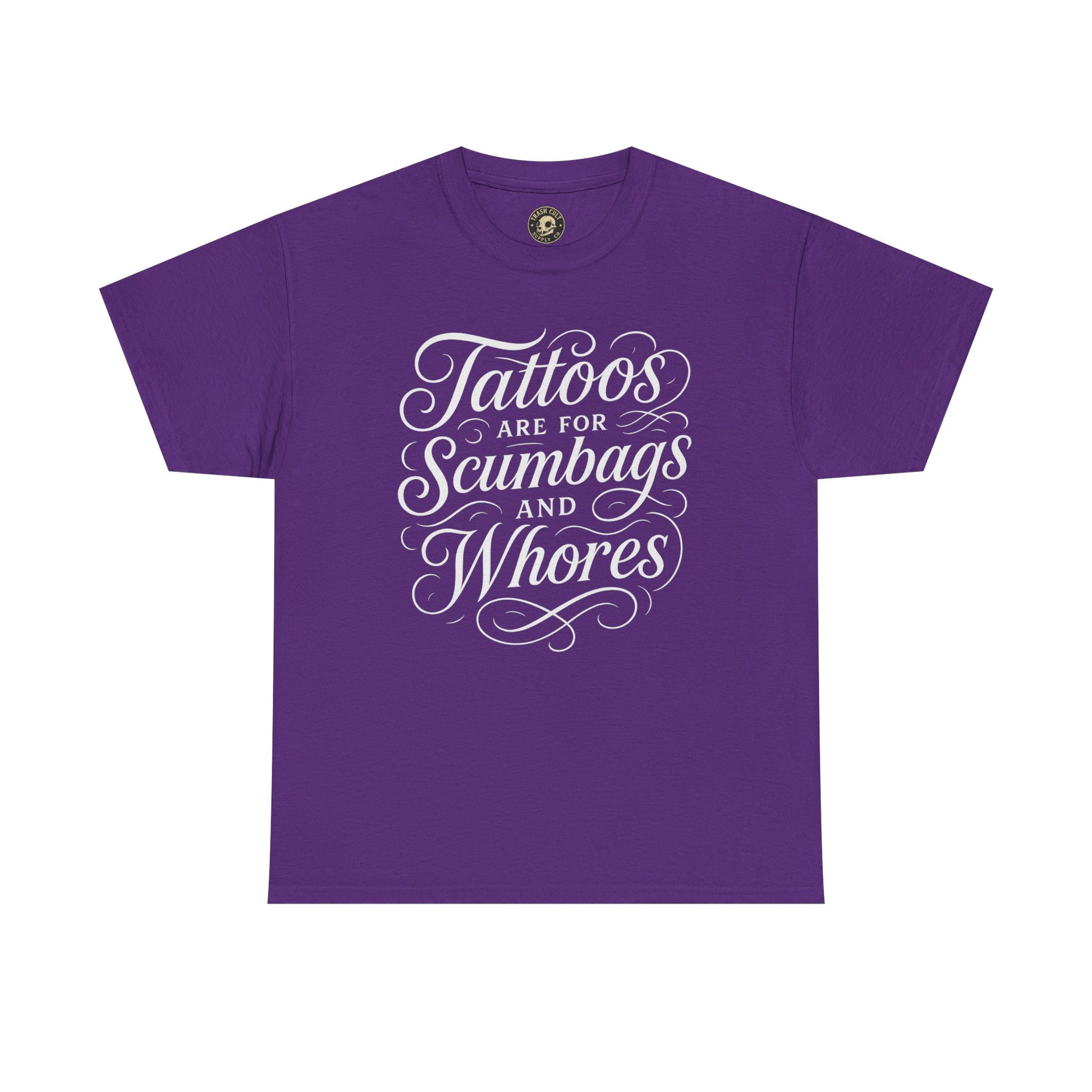 Casual Graphic Tee - "Tattoos Are for Scumbags and Whores" - Edgy Streetwear, Gift for Tattoo Lovers, Fun Unisex Fashion, Unique [...]