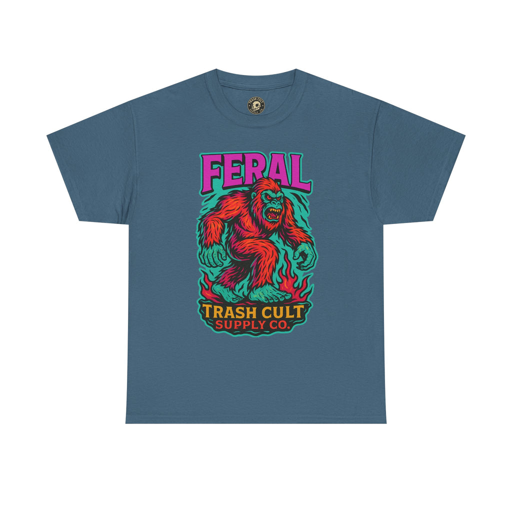 FERAL Bigfoot Shirt – Trashcore Bold Colors | Trash Cult Supply Co | Gildan 5000 Tee