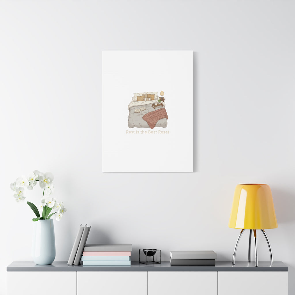 Rest is the Best Reset Canvas | sleepy humor, restful vibes