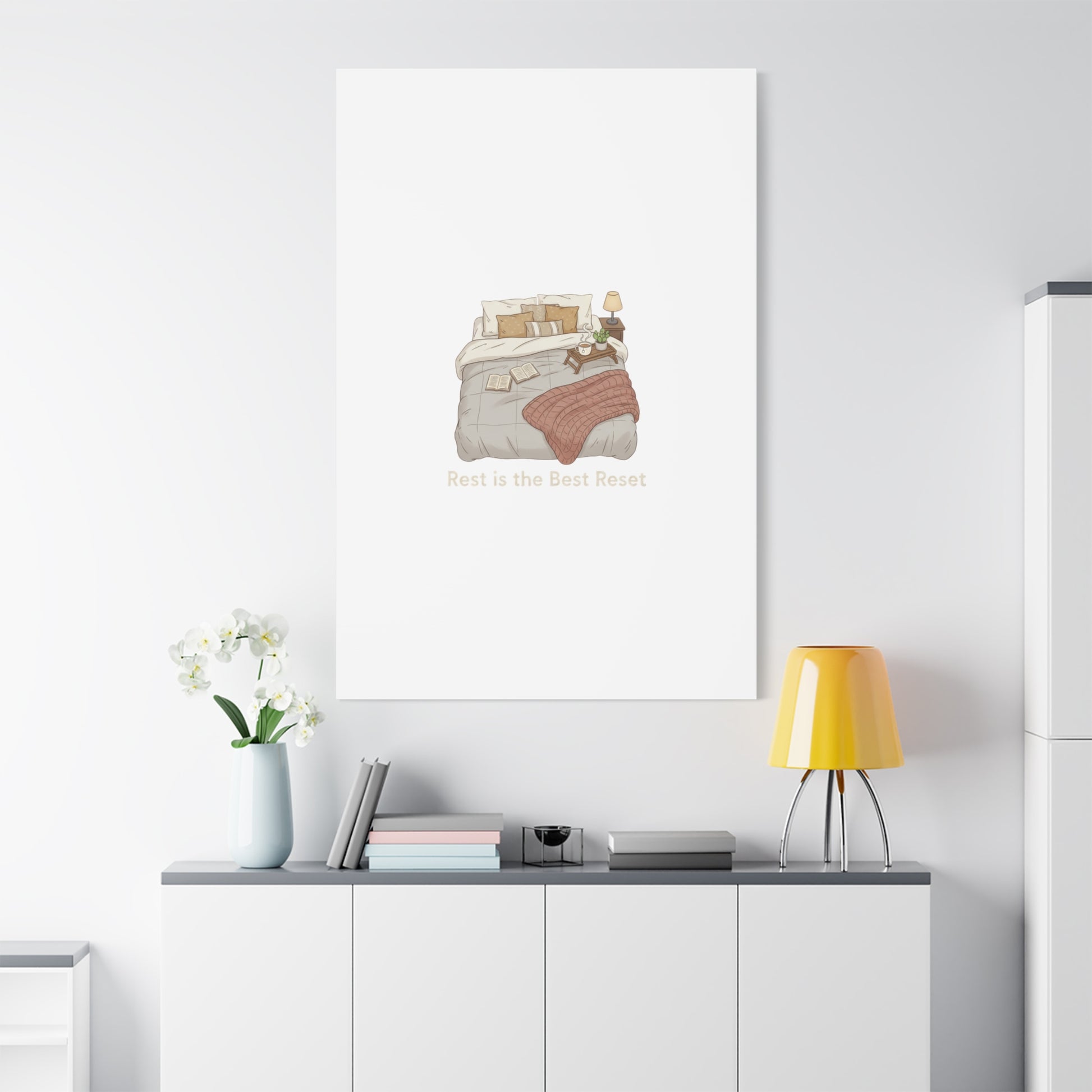 Rest is the Best Reset Canvas | sleepy humor, restful vibes