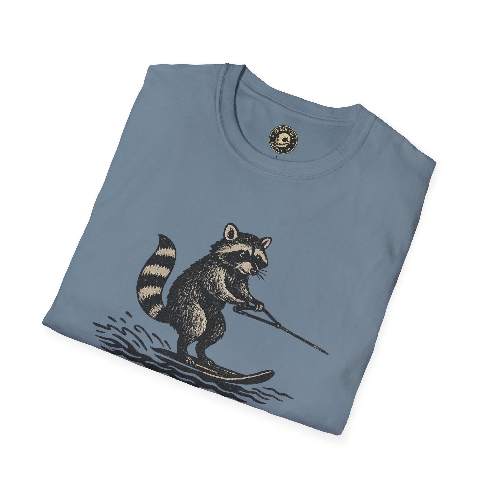 Feral Water Skiing Raccoon Vintage Shirt – Trash Cult Supply Co. | Gildan 2000 Softstyle