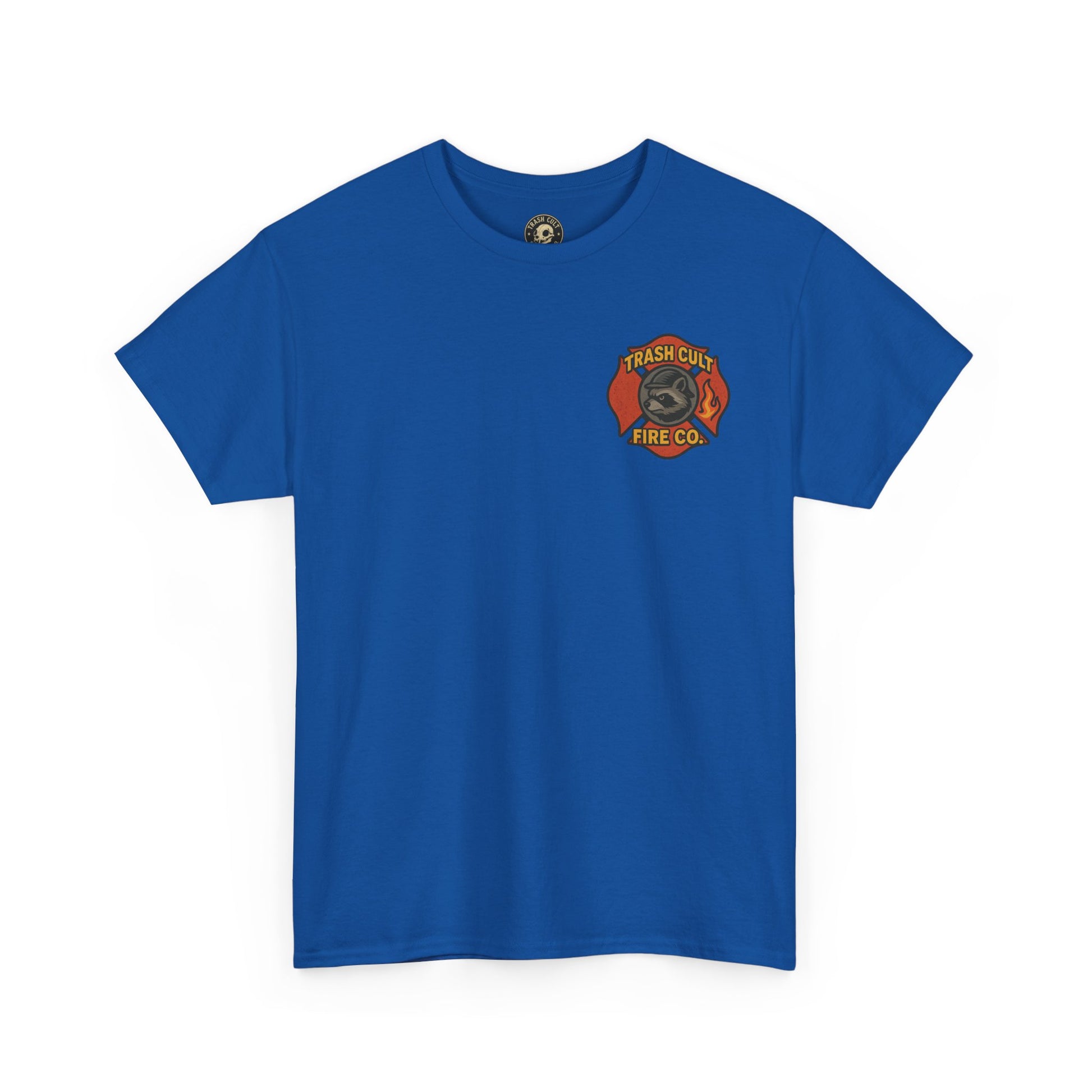 Trash Cult Fire Co. Unisex Tee - Quirky Raccoon Design, Fun Gift, Casual Wear, Firefighter Humor, Unique Apparel