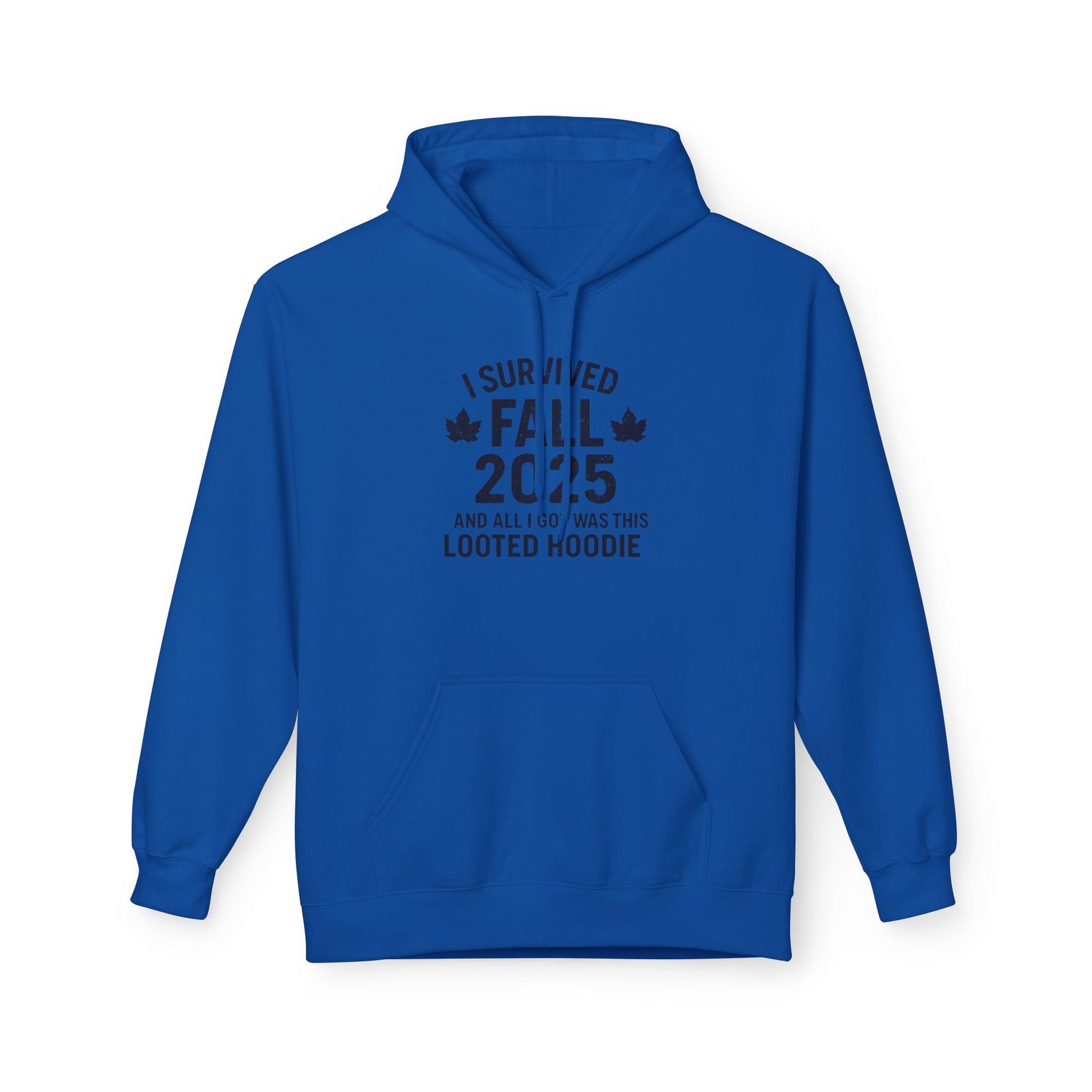 I Survived Fall 2025 Hoodie – Looted Hoodie Meme Sweatshirt – Fall of Humanity Collection – Trash Cult Supply Co.