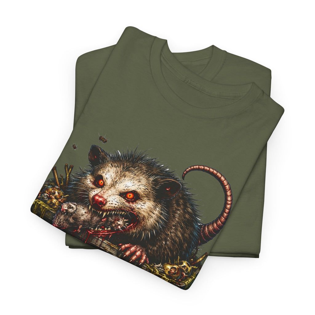 Opossum Trash Cult Tee — Vintage Grunge Wildlife Graphic T-Shirt