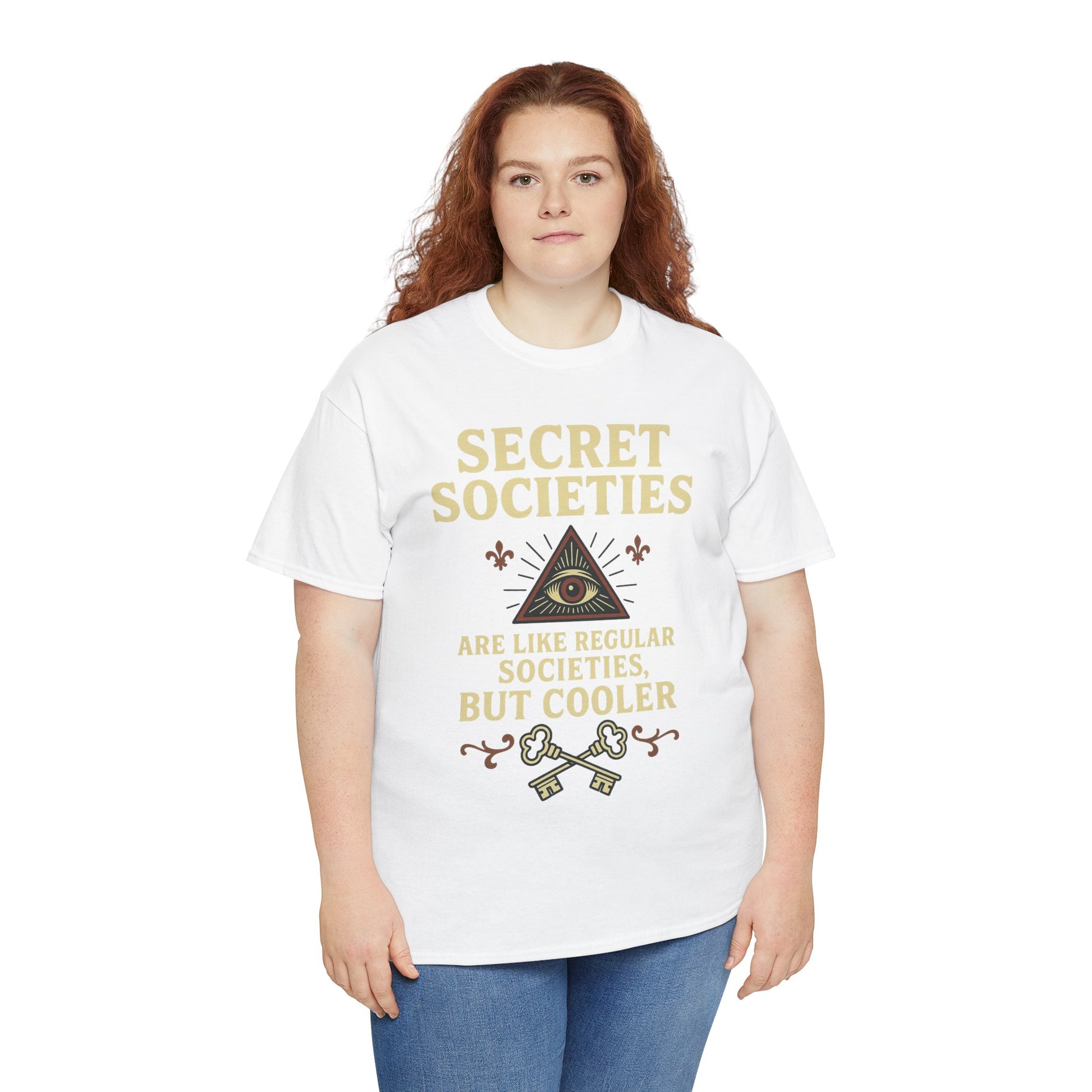 Secret Societies Shirt – Illuminati Eye Graphic Tee – Gildan 5000 Soft Cotton – Trash Cult Vintage Design