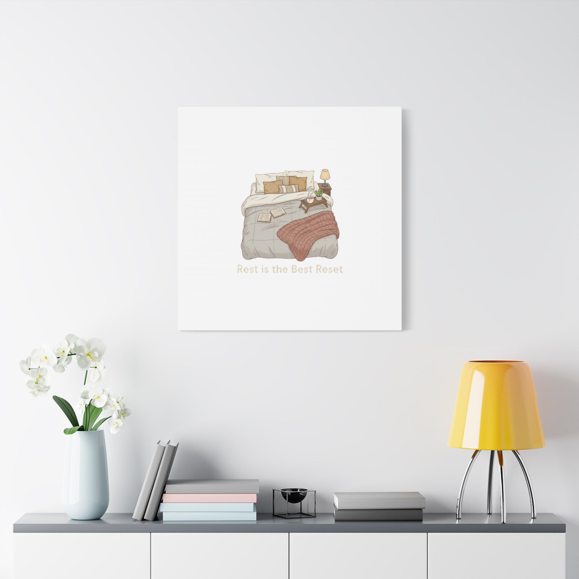 Rest is the Best Reset Canvas | sleepy humor, restful vibes