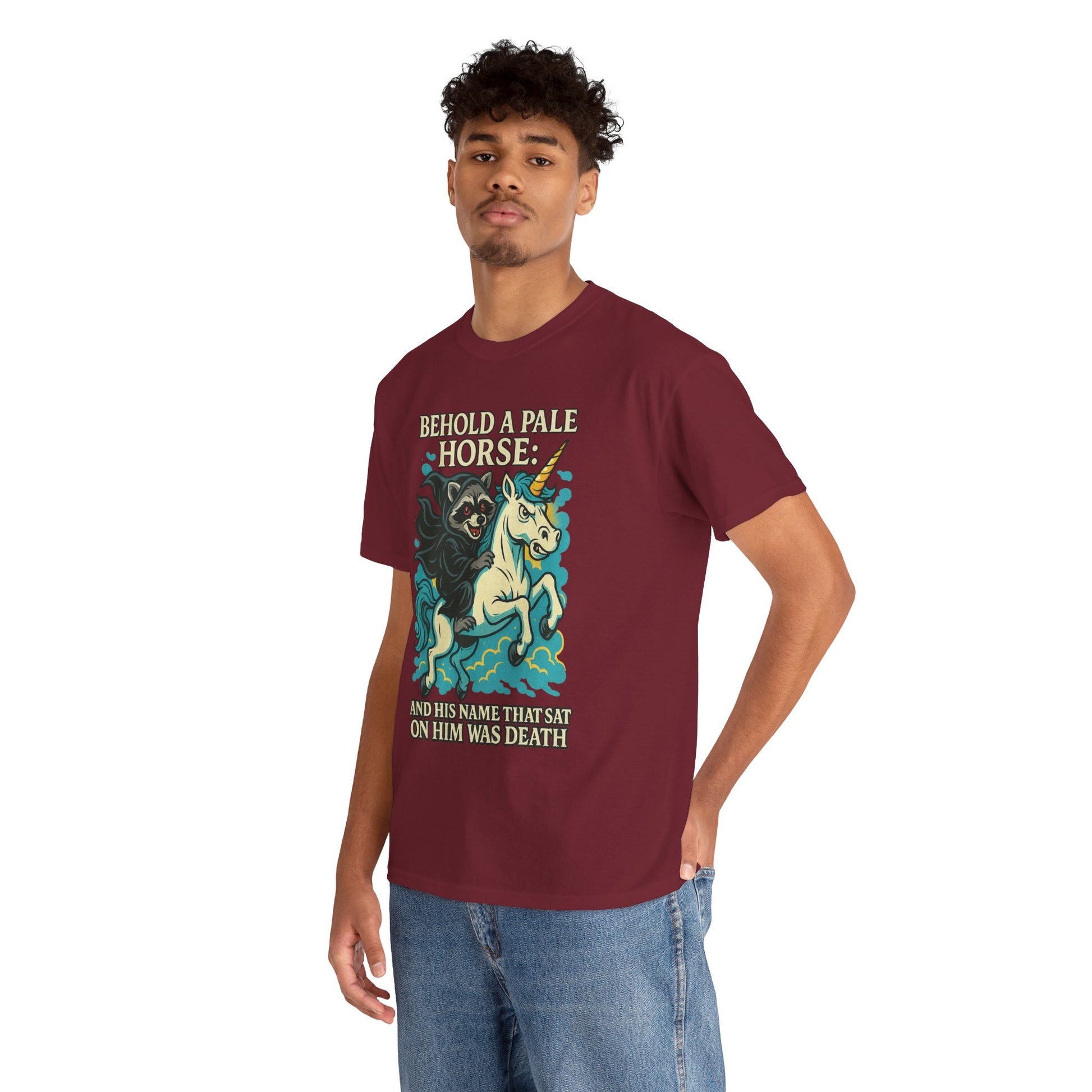 Behold a Pale Horse – Raccoon of Death Shirt | Gildan 5000 Unisex Tee