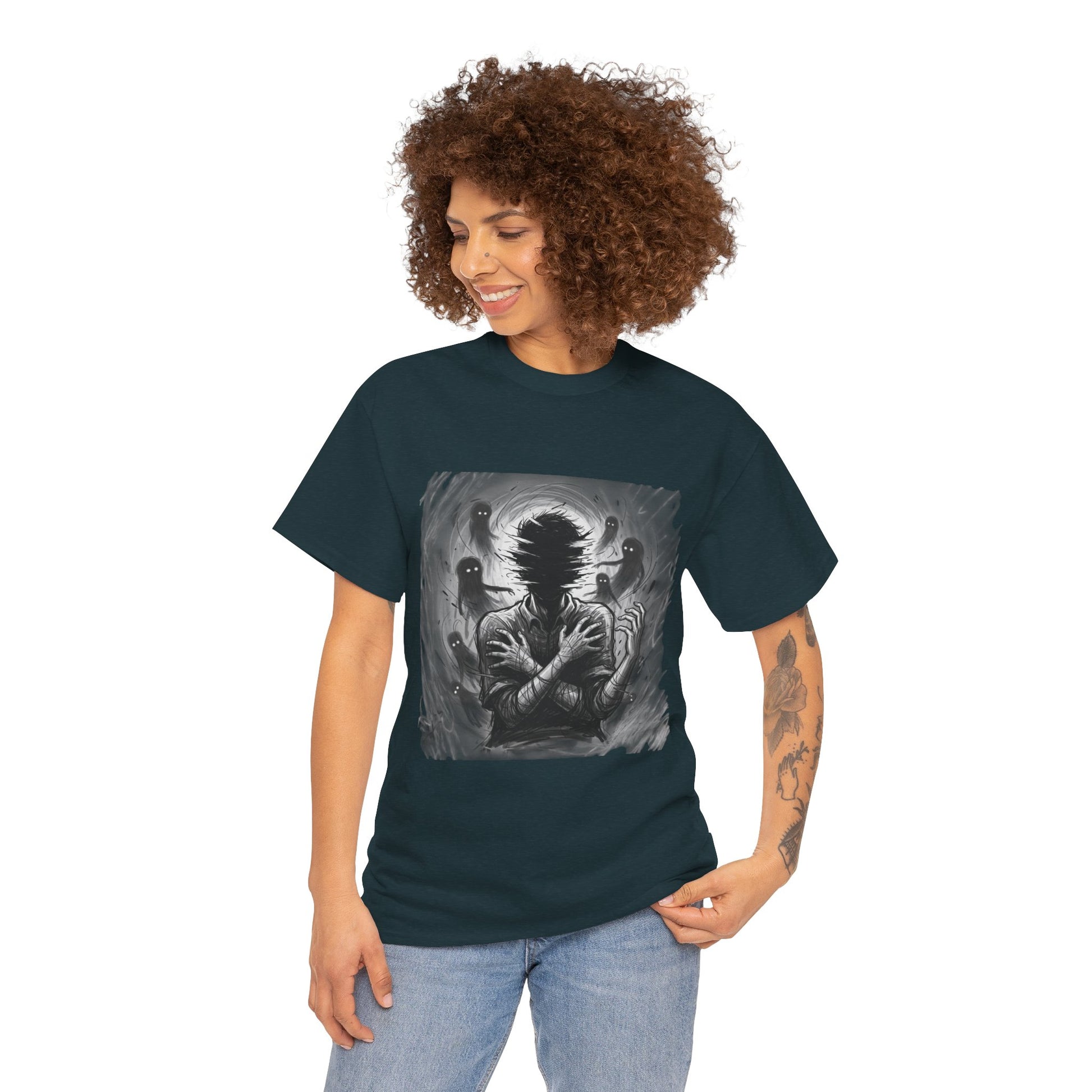 Xian Allen x Trash Cult Shirt – “Don’t Let Them In” | Ghost Spiral Emotional Horror Tee