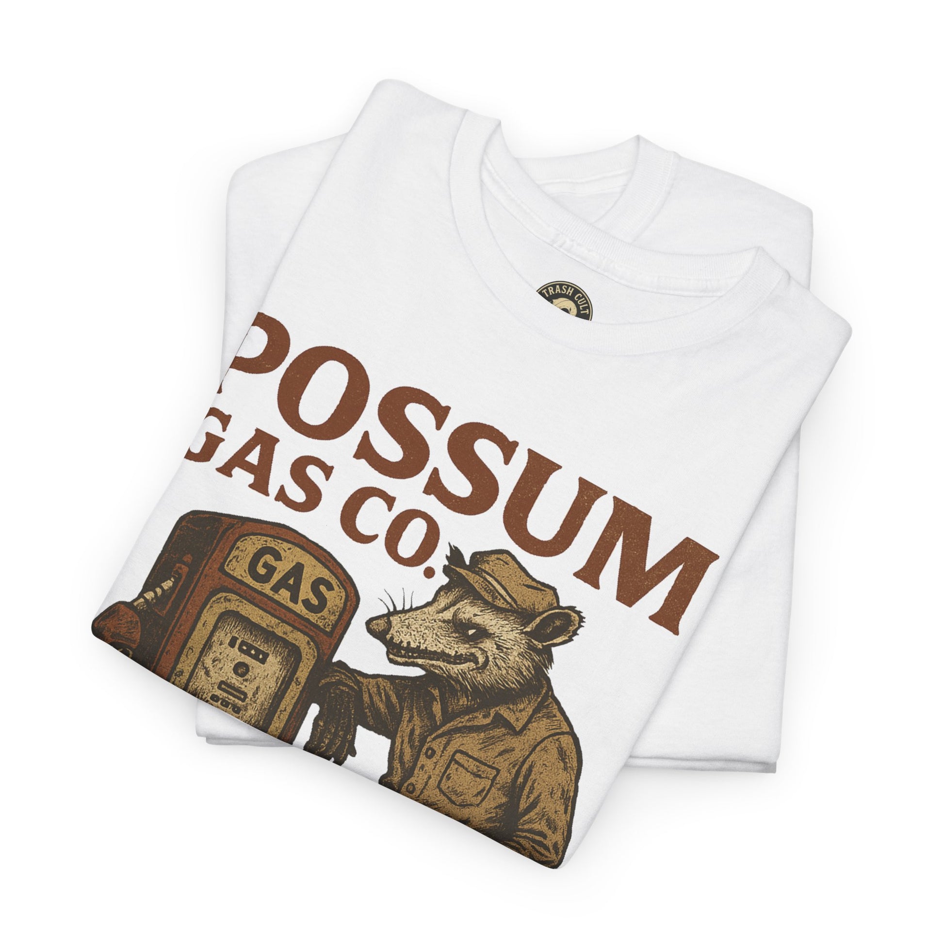 Possum Gas Co. Vintage Feral Mechanic Shirt – Trash Cult Supply Co. – Gildan 5000