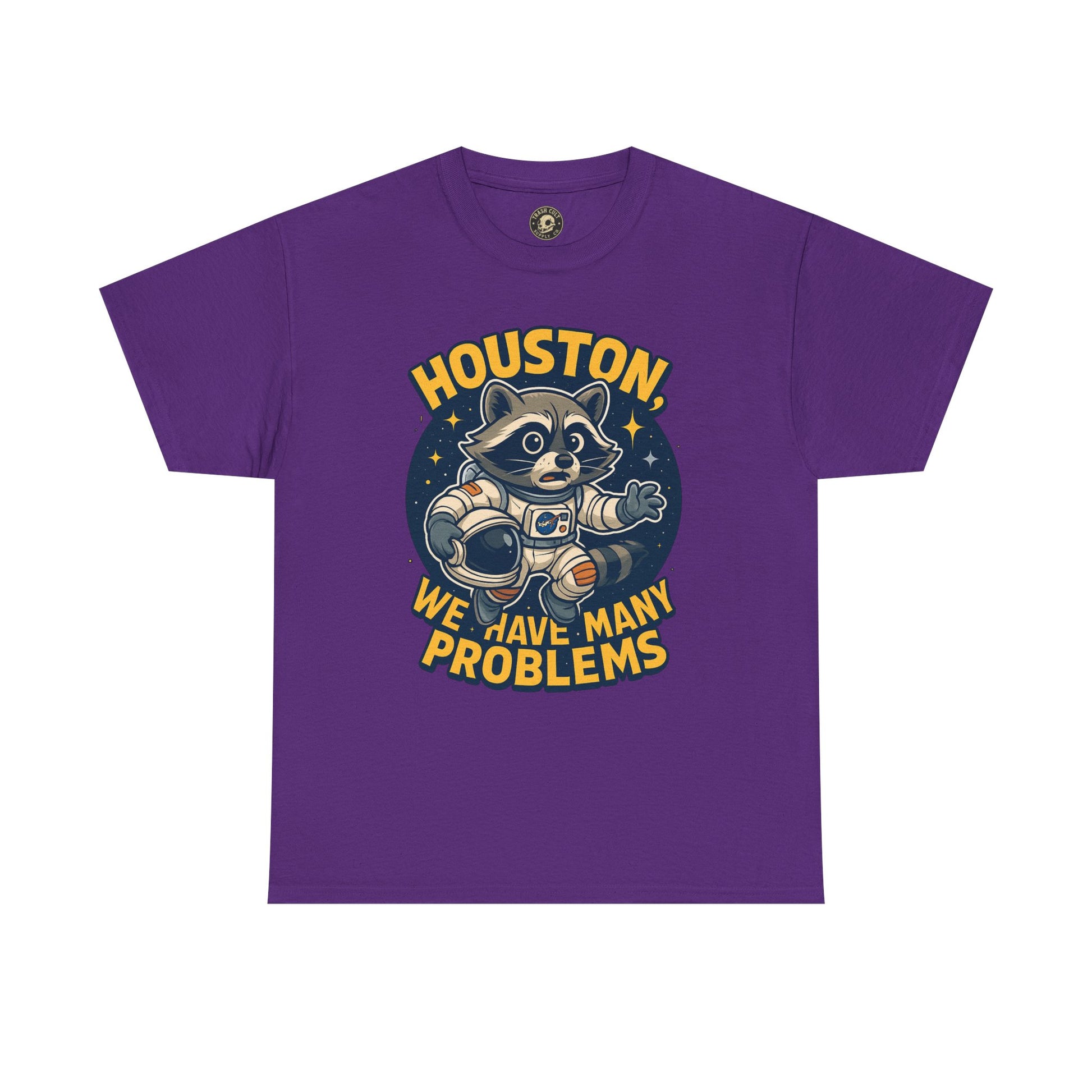 Houston We Have Many Problems T-Shirt, Unisex Graphic Tee, Space-Themed Apparel, Funny Gift for Astronaut Lovers, Casual Wear, Nerdy T-Shirt