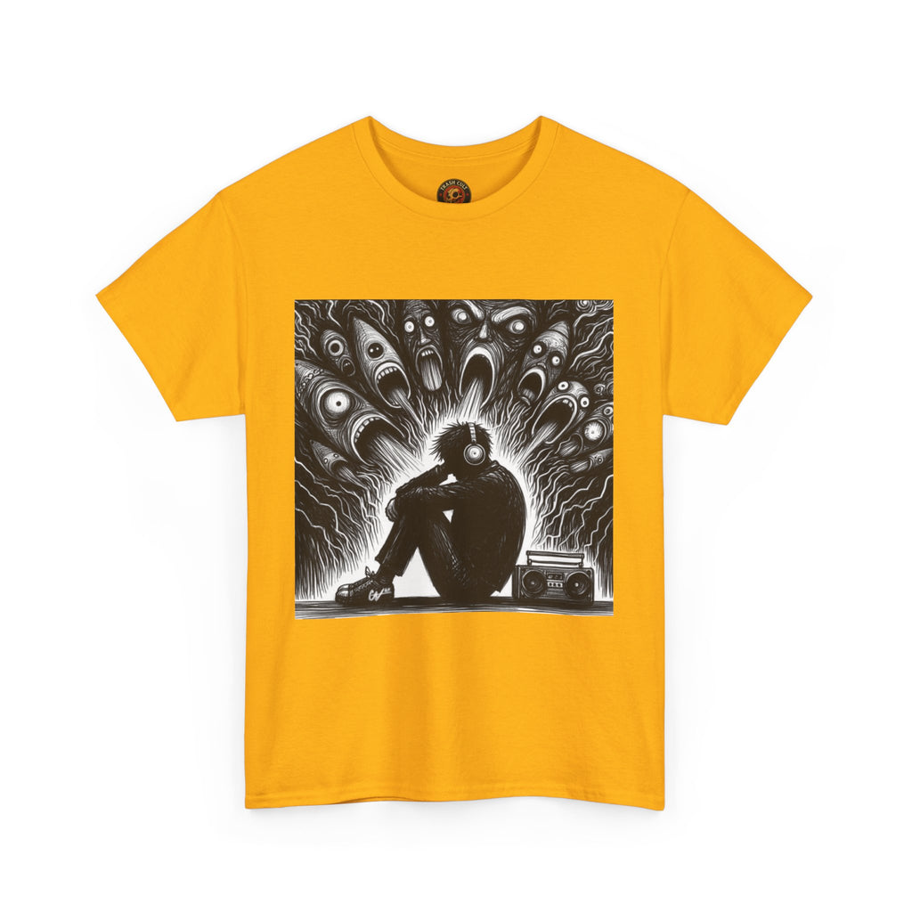 Xian Allen x Trash Cult Shirt – “Turn It Up Louder” | Screaming Chaos Headphones Tee
