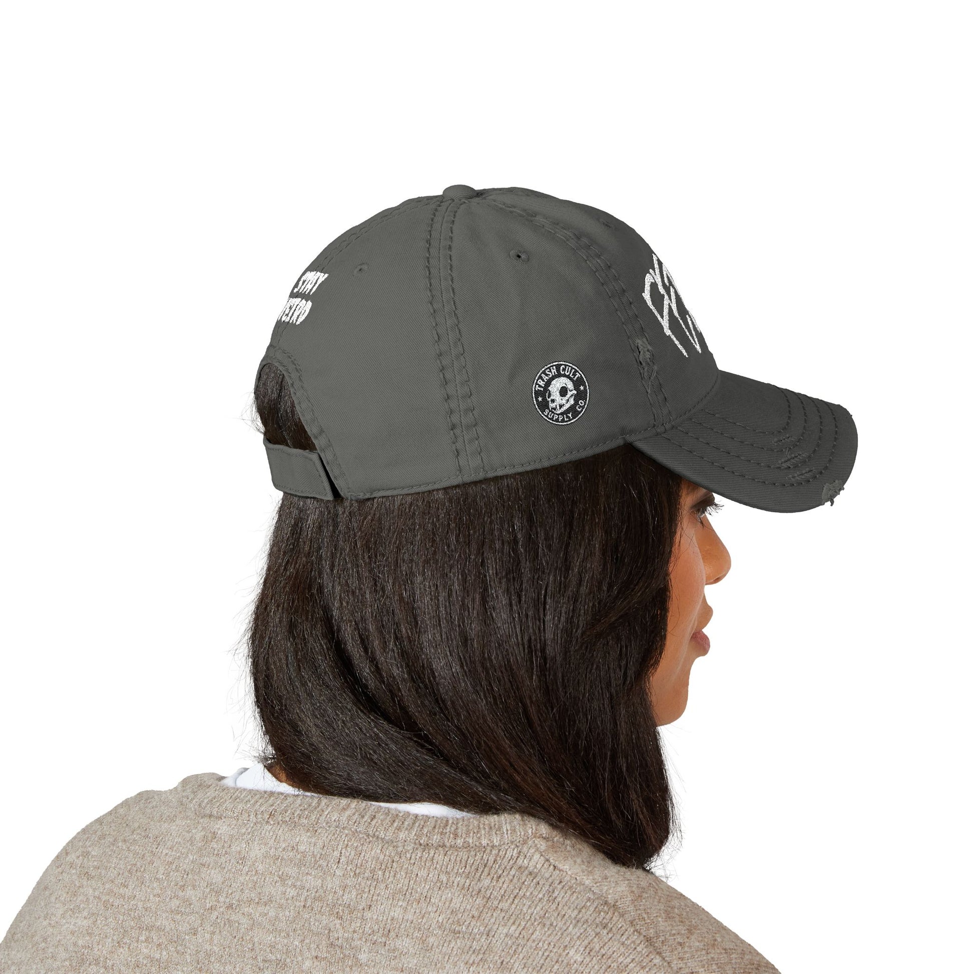 FERAL Distressed Dad Hat – Stay Weird Vintage Cap
