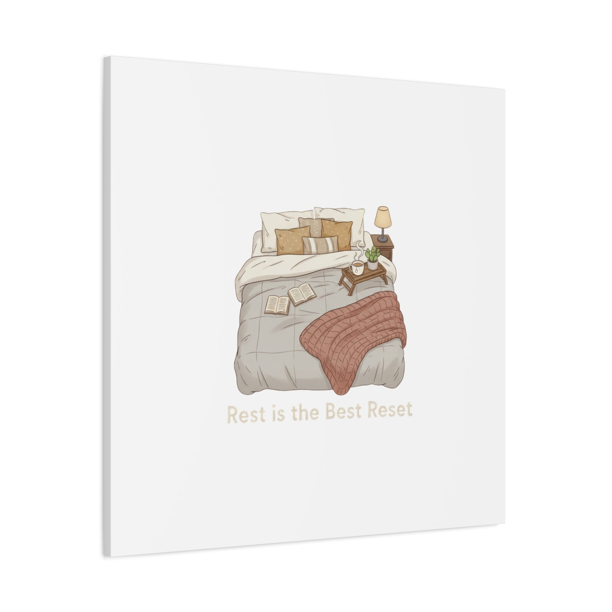 Rest is the Best Reset Canvas | sleepy humor, restful vibes