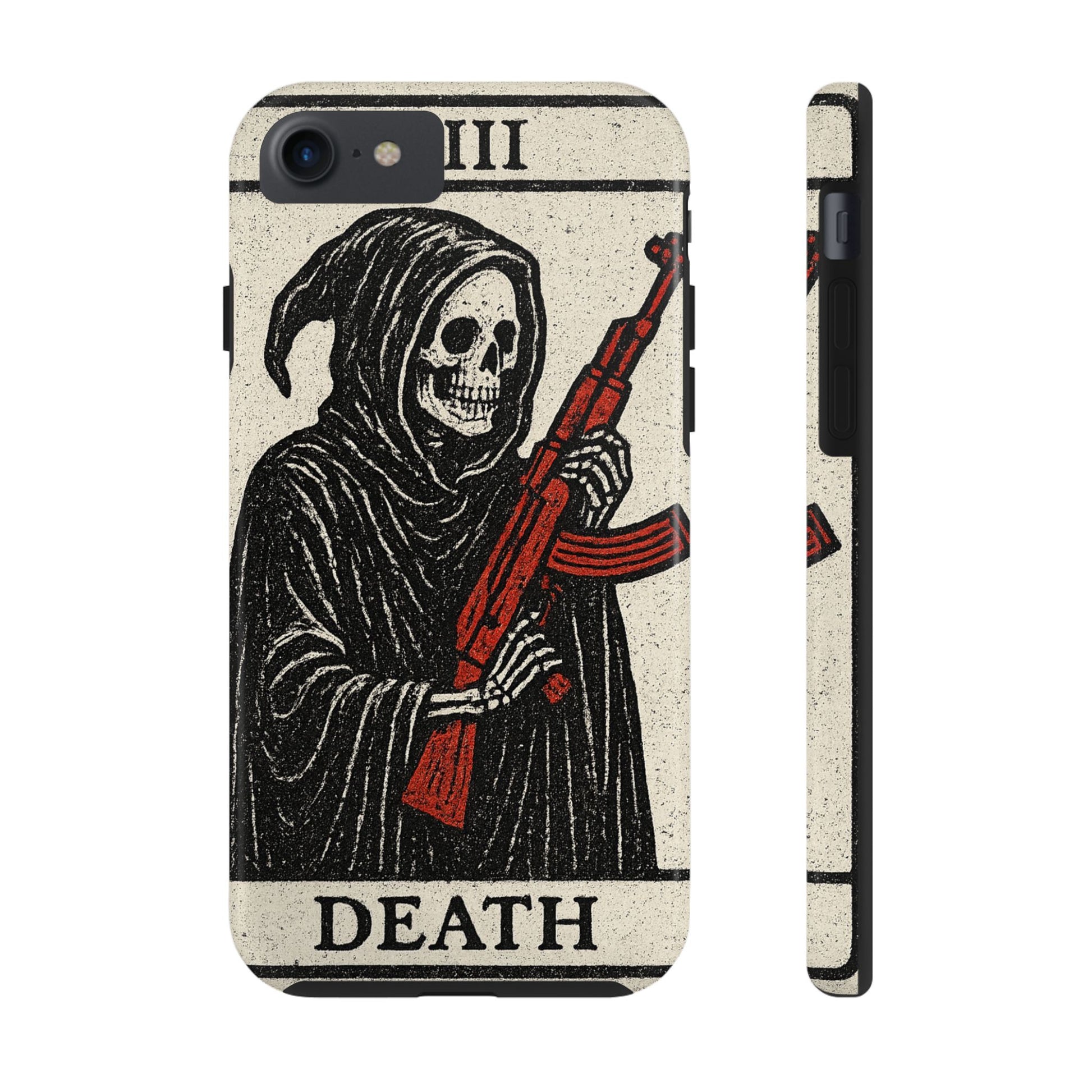 Grim Reaper Phone Case, Tough Phone Case for Gamers, Unique Smartphone Accessories, Halloween Decor, Death-Inspired Gift