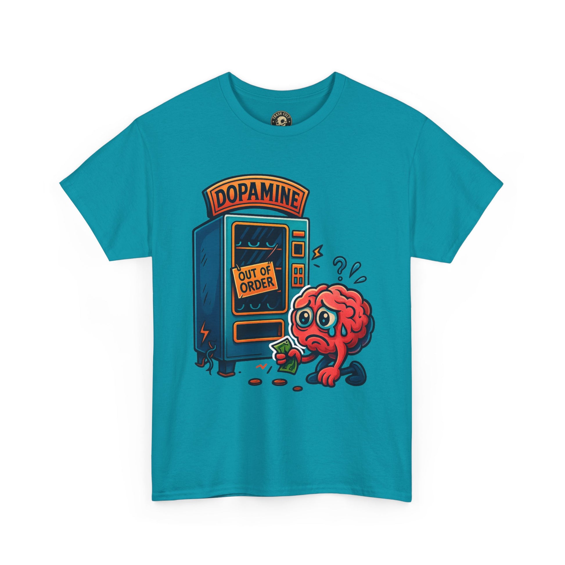 Dopamine Out of Order T-Shirt – Funny Quirky Mental Health Tee | Unisex Cotton Graphic Shirt