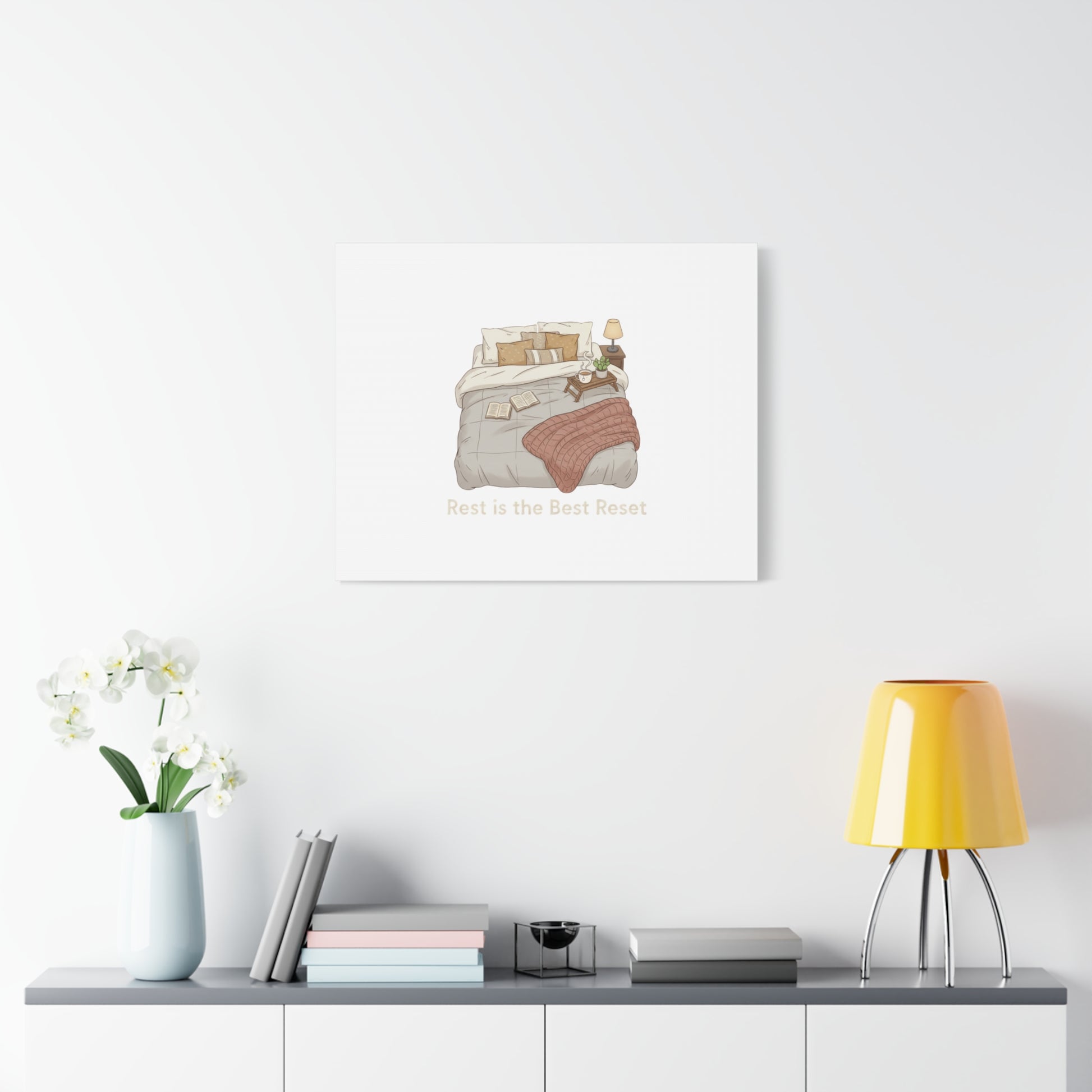 Rest is the Best Reset Canvas | sleepy humor, restful vibes