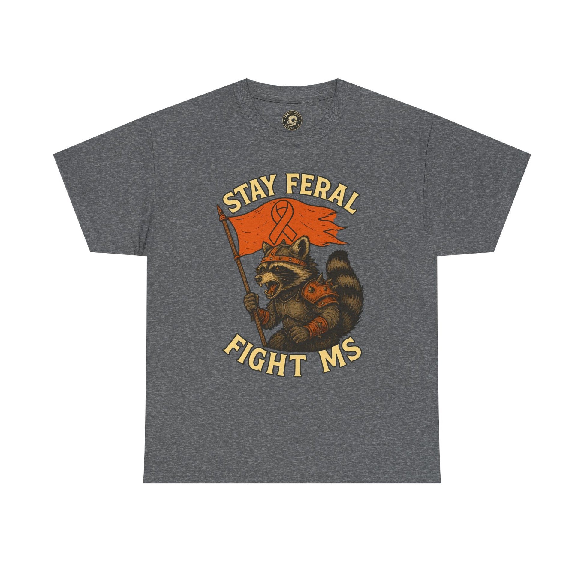 Stay Feral Fight MS Raccoon warrior shirt