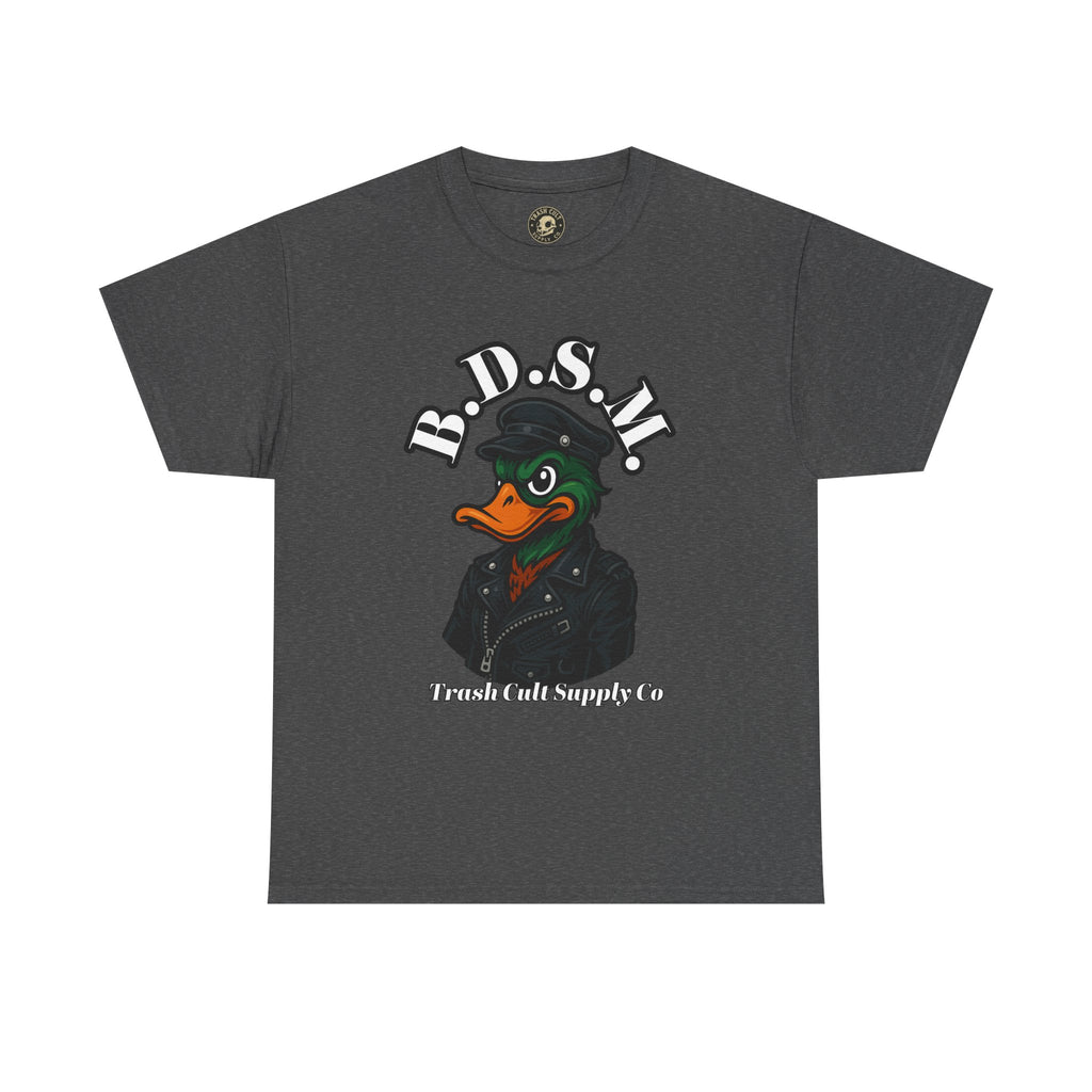 BDSM Mallard Duck Biker Shirt – Funny Biker Duck Tee on Gildan 5000