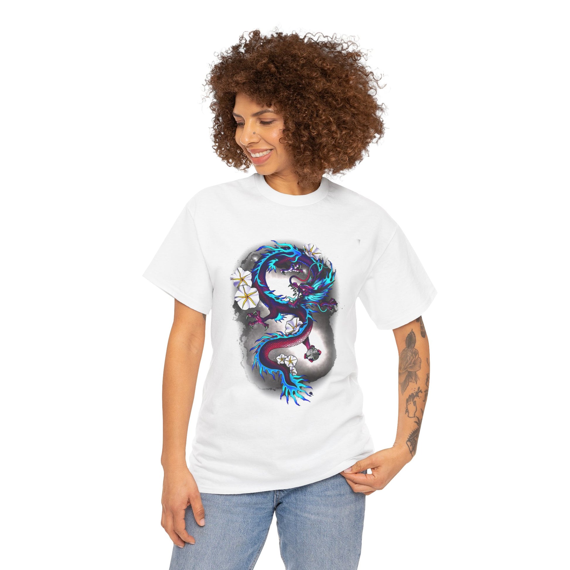 Electric Dragon Tattoo T-Shirt – Lara Davenport x Trash Cult Supply Co. Collab (Gildan 5000)