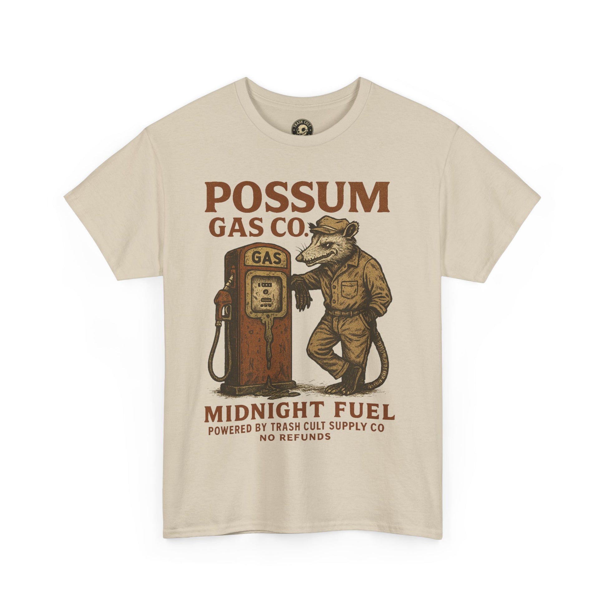 Possum Gas Co. Vintage Feral Mechanic Shirt – Trash Cult Supply Co. – Gildan 5000