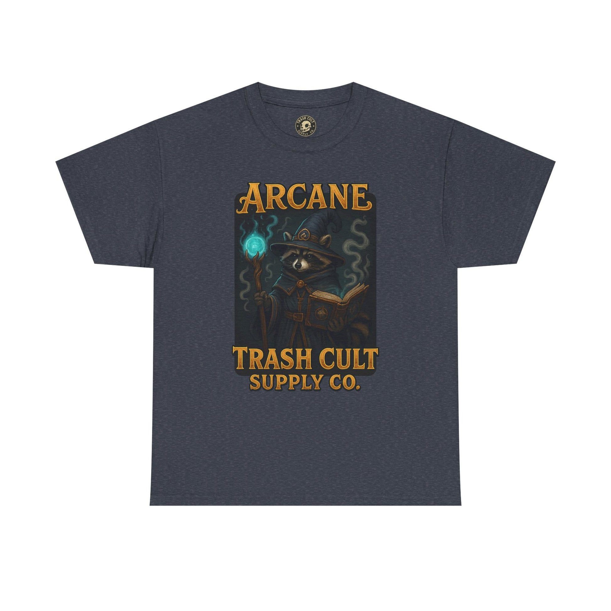 Arcane Trash Cult Unisex Heavy Cotton Tee, Cult Merchandise, Witchy Style, Halloween Tee, Casual Everyday Wear