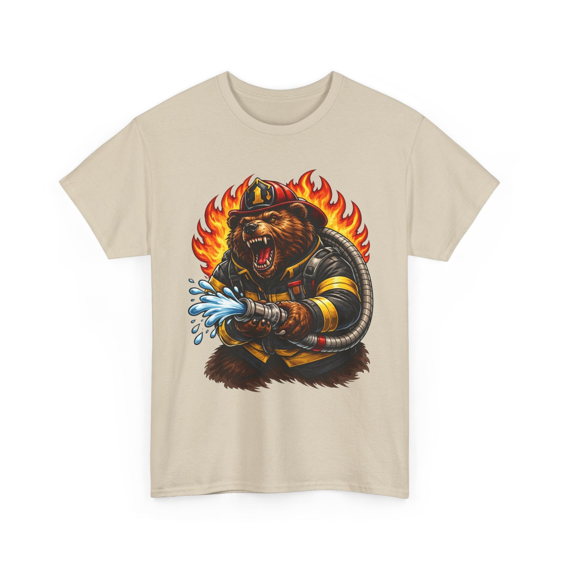 Firefighter Bear T-Shirt – Brave Fireman Graphic Tee