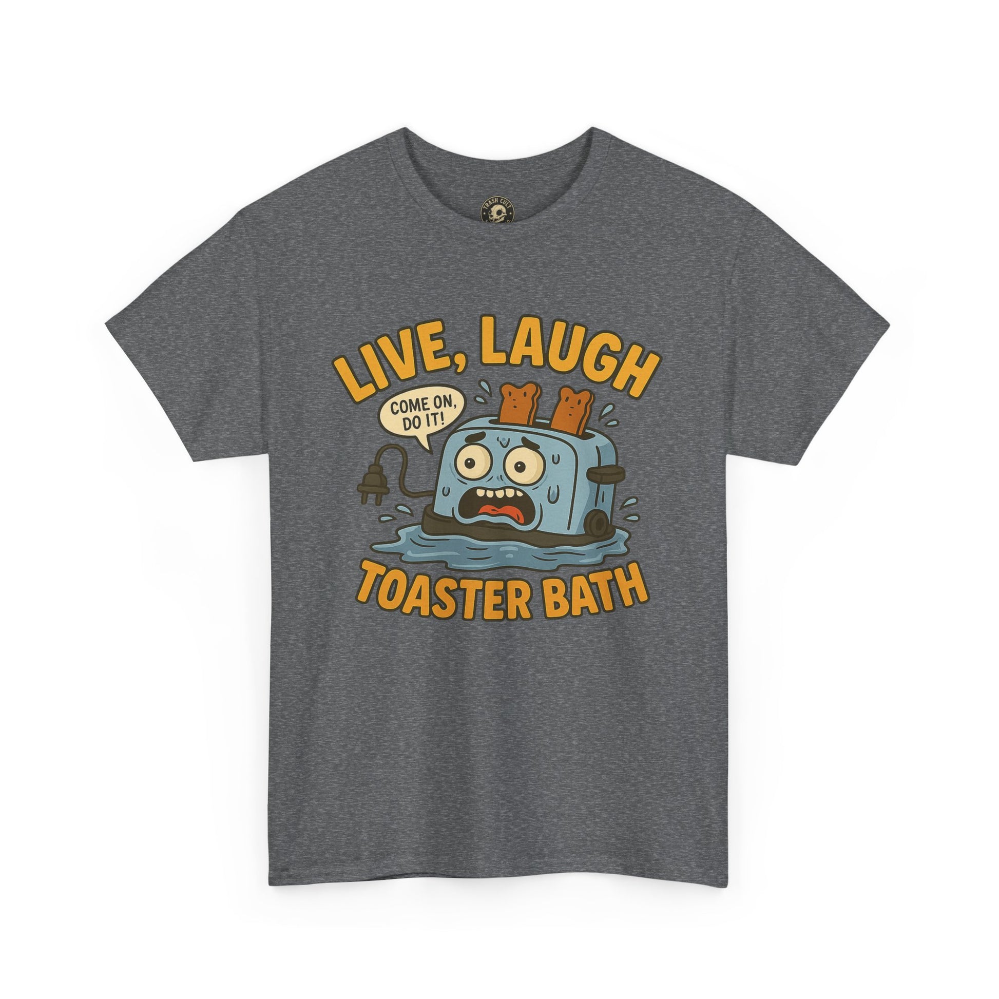 Funny Toaster Bath Tee, Humorous Unisex Shirt, Gift for Friends, Lightweight Cotton Tee, Birthday Party Outfit