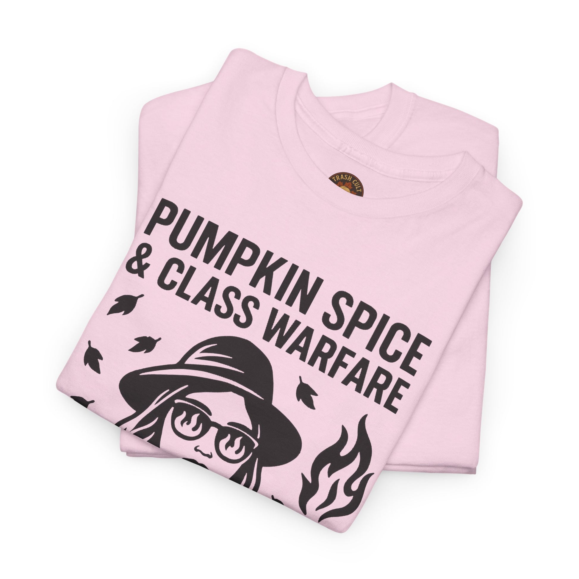 Pumpkin Spice & Class Warfare Shirt – Fall Riot Girl Graphic Tee – Fall of Humanity Collection – Trash Cult Supply Co.