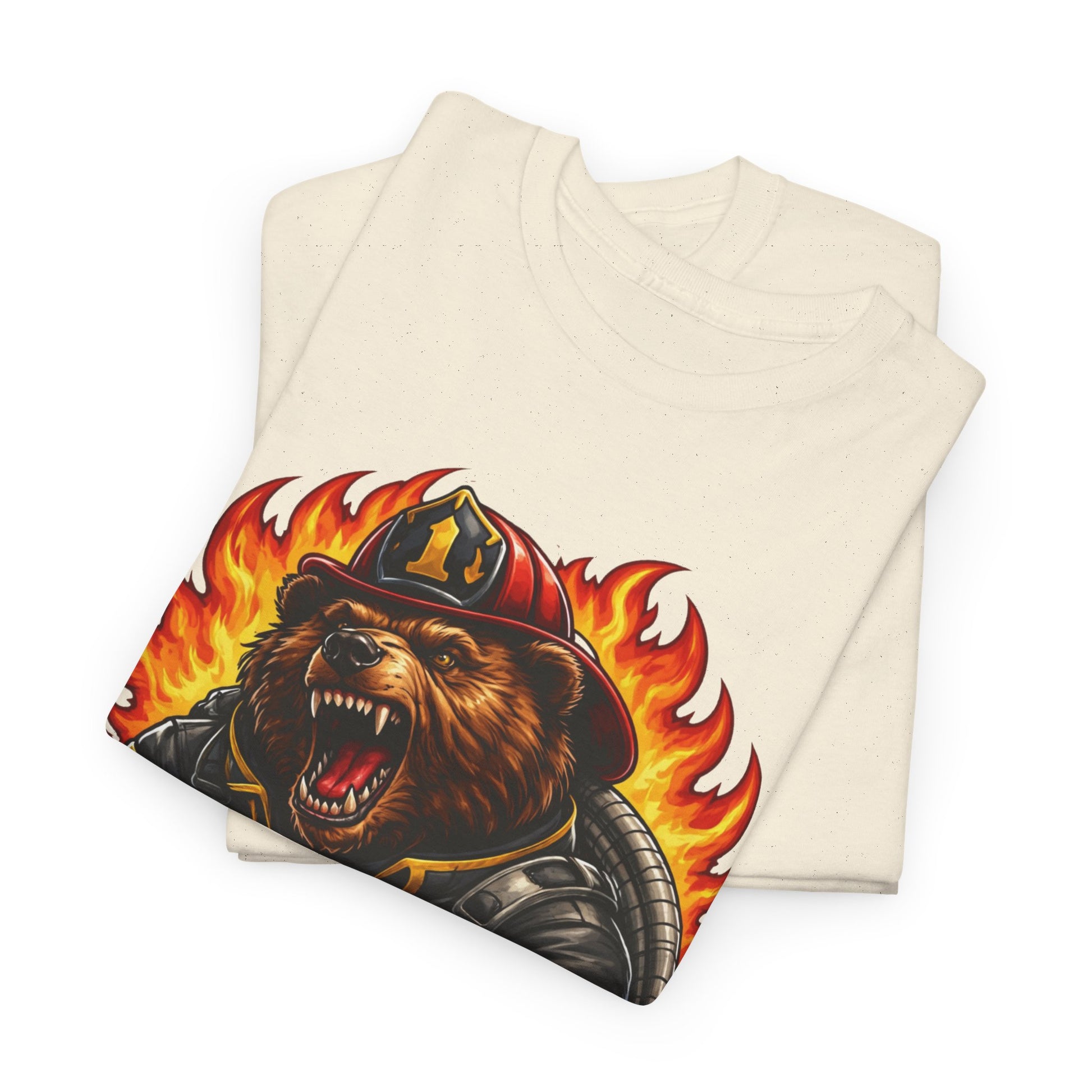 Firefighter Bear T-Shirt – Brave Fireman Graphic Tee