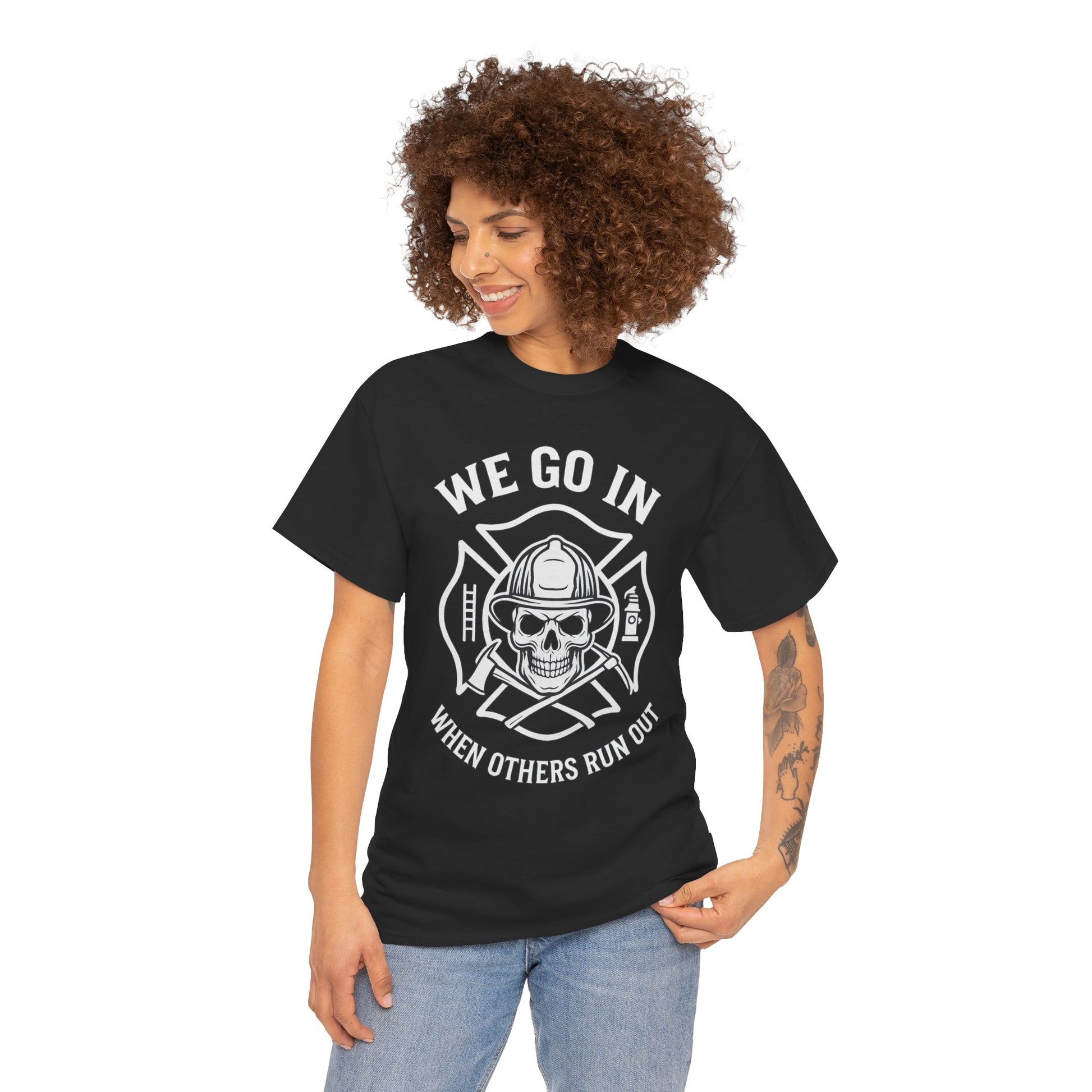 Firefighter Tribute T-Shirt - Bold Design, Heroic Spirit, Unisex Shirt, Gift for Firefighters, Fire Safety Awareness