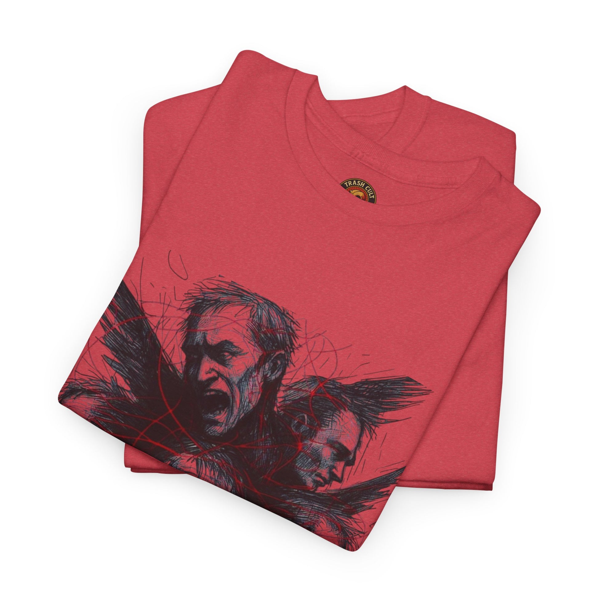 Xian Allen x Trash Cult Shirt – “Loud Inside My Head” | Dark Illustrative Art Tee