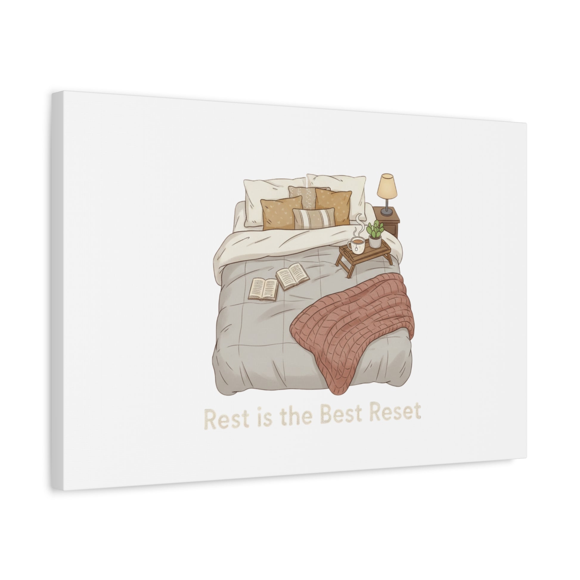 Rest is the Best Reset Canvas | sleepy humor, restful vibes