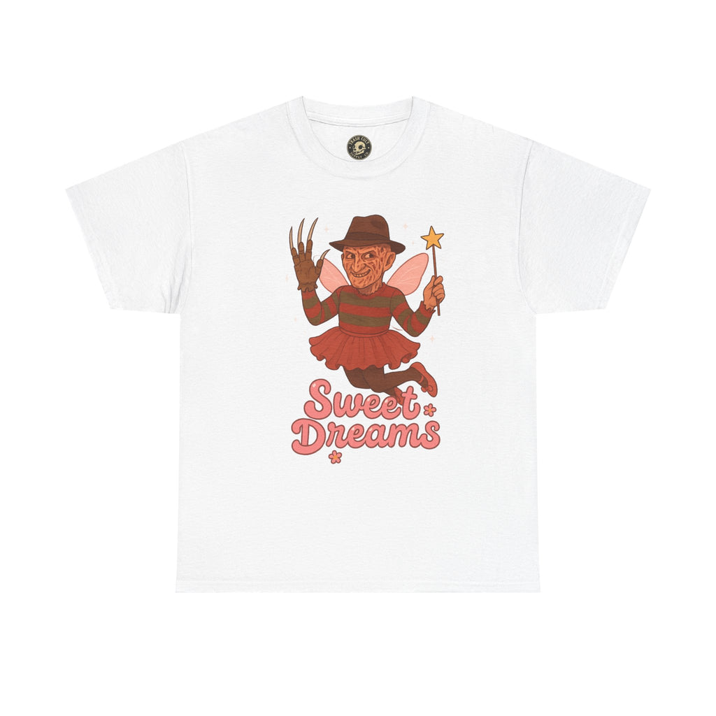 Freddy Krueger Fairy “Sweet Dreams” Funny Horror Parody T-Shirt – Gildan 5000